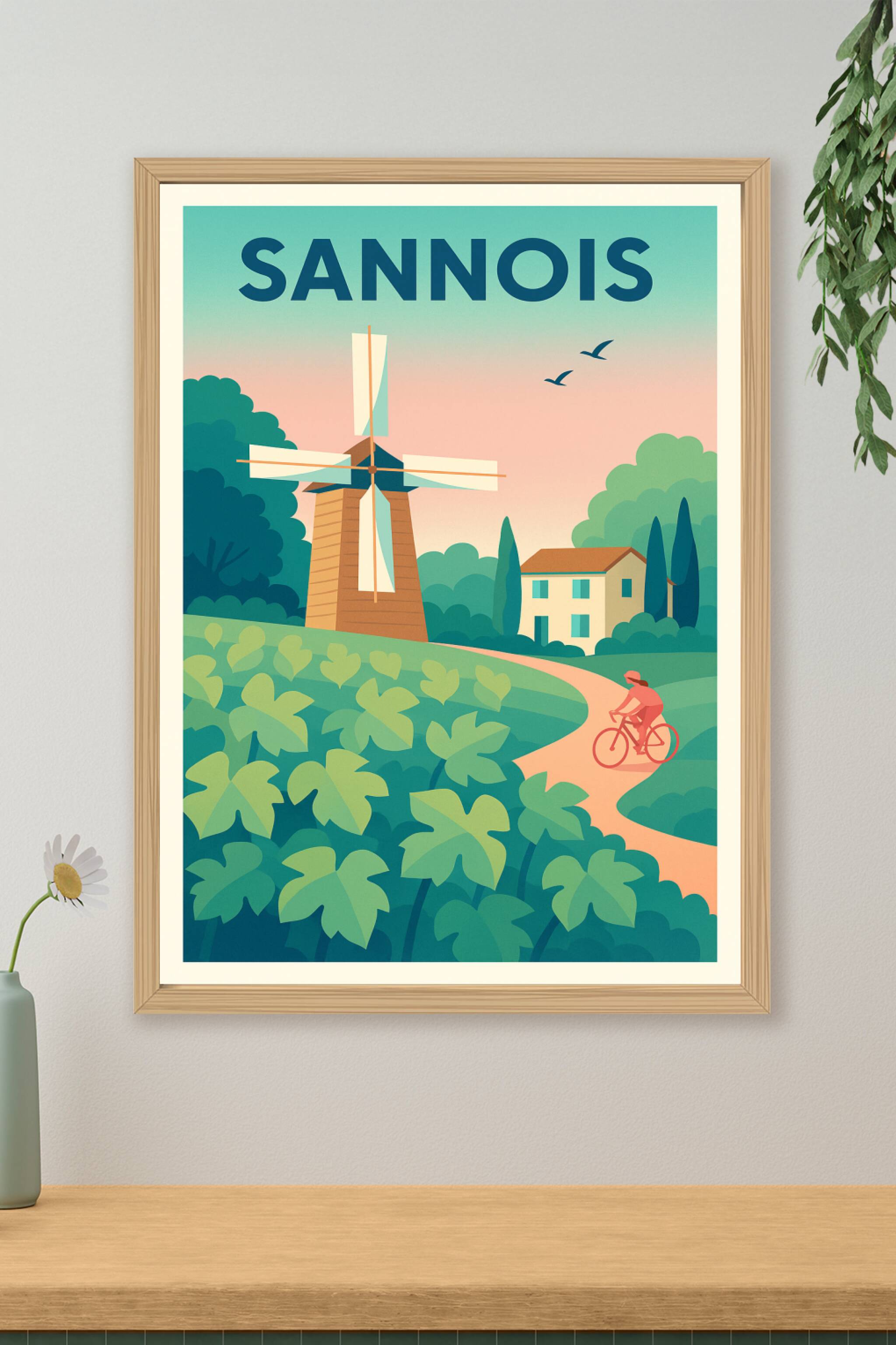 Affiche de Sannois - Escapade bucolique au vent du moulin