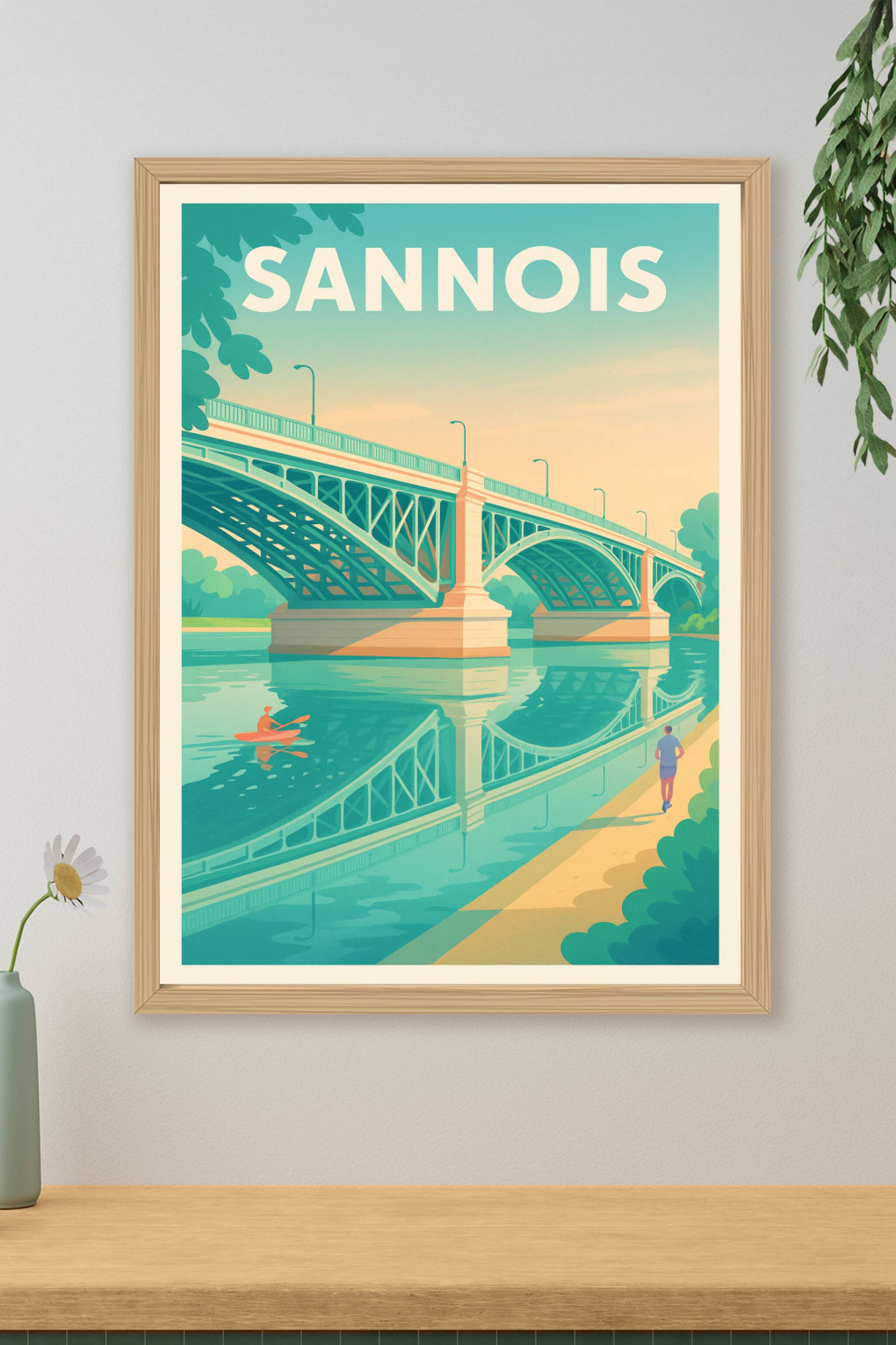 Affiche de Sannois - Sérénité au fil de l'eau