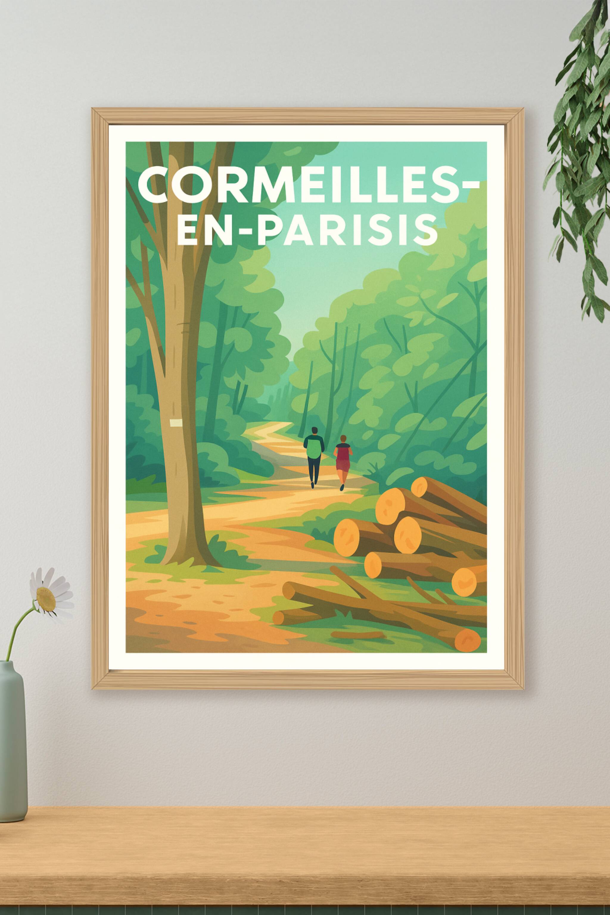 Affiche de Cormelles-en-Parisis - Une promenade verdoyante