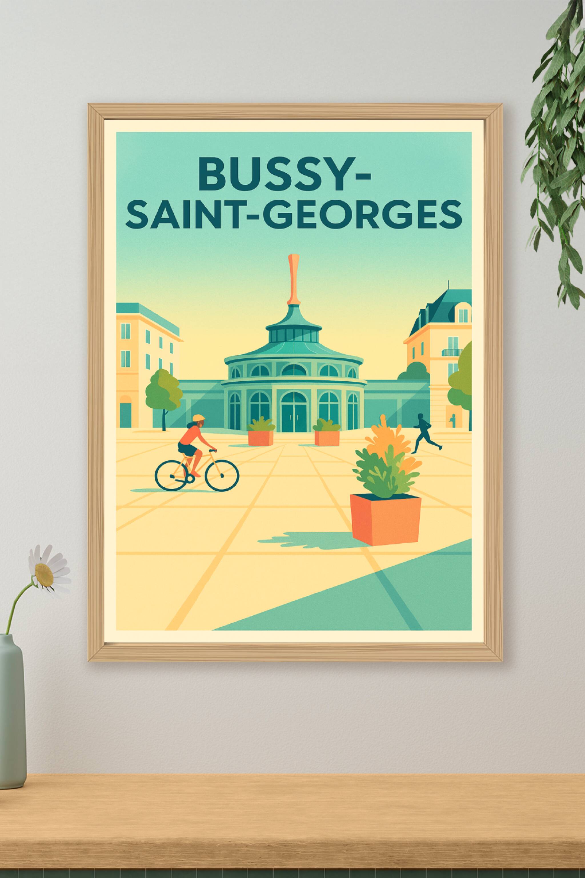 Affiche de Bussy-Saint-Georges - L'élégance d'une ville en mouvement