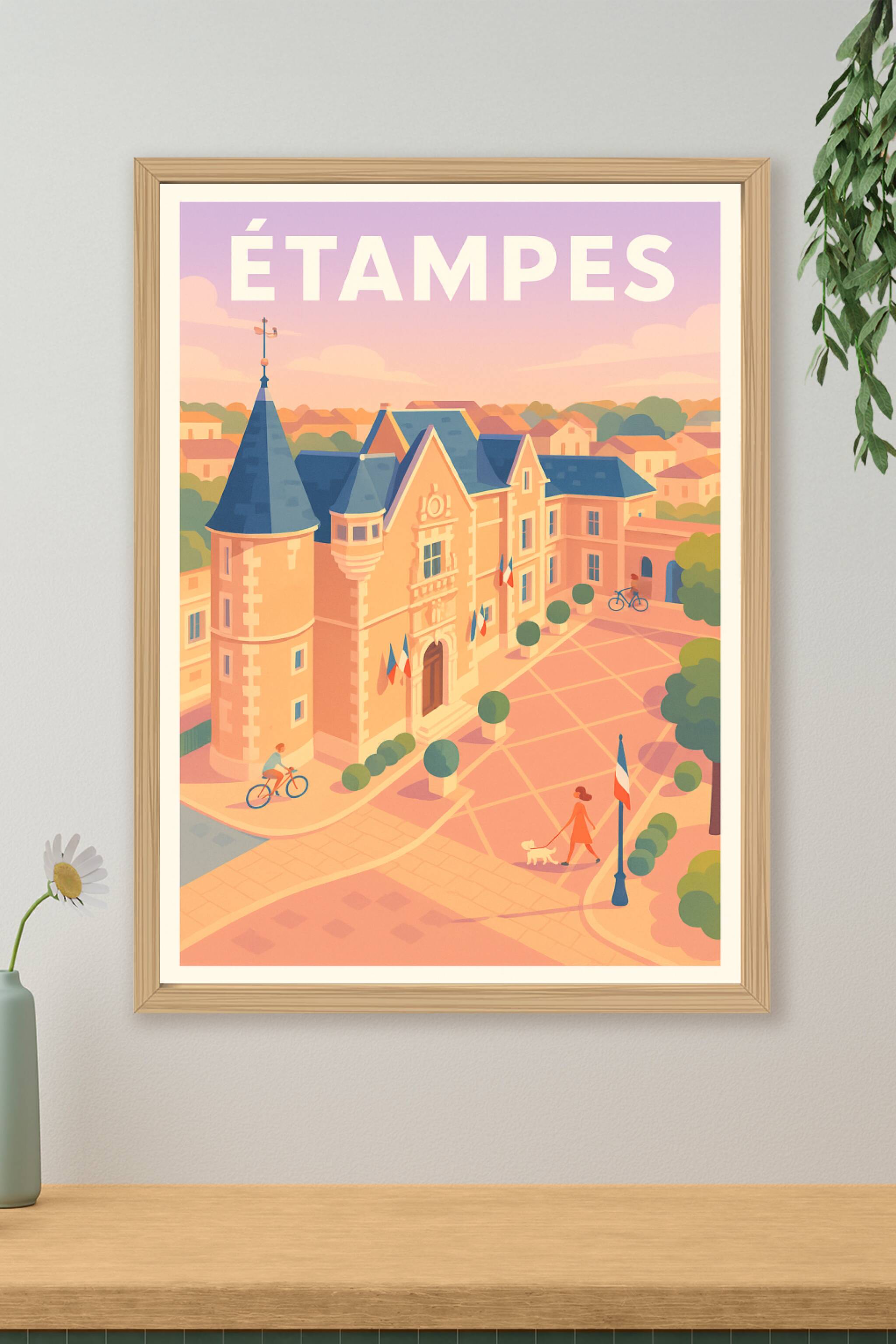 Affiche de Étampes - Charme et Sérénité au Cœur de la Ville