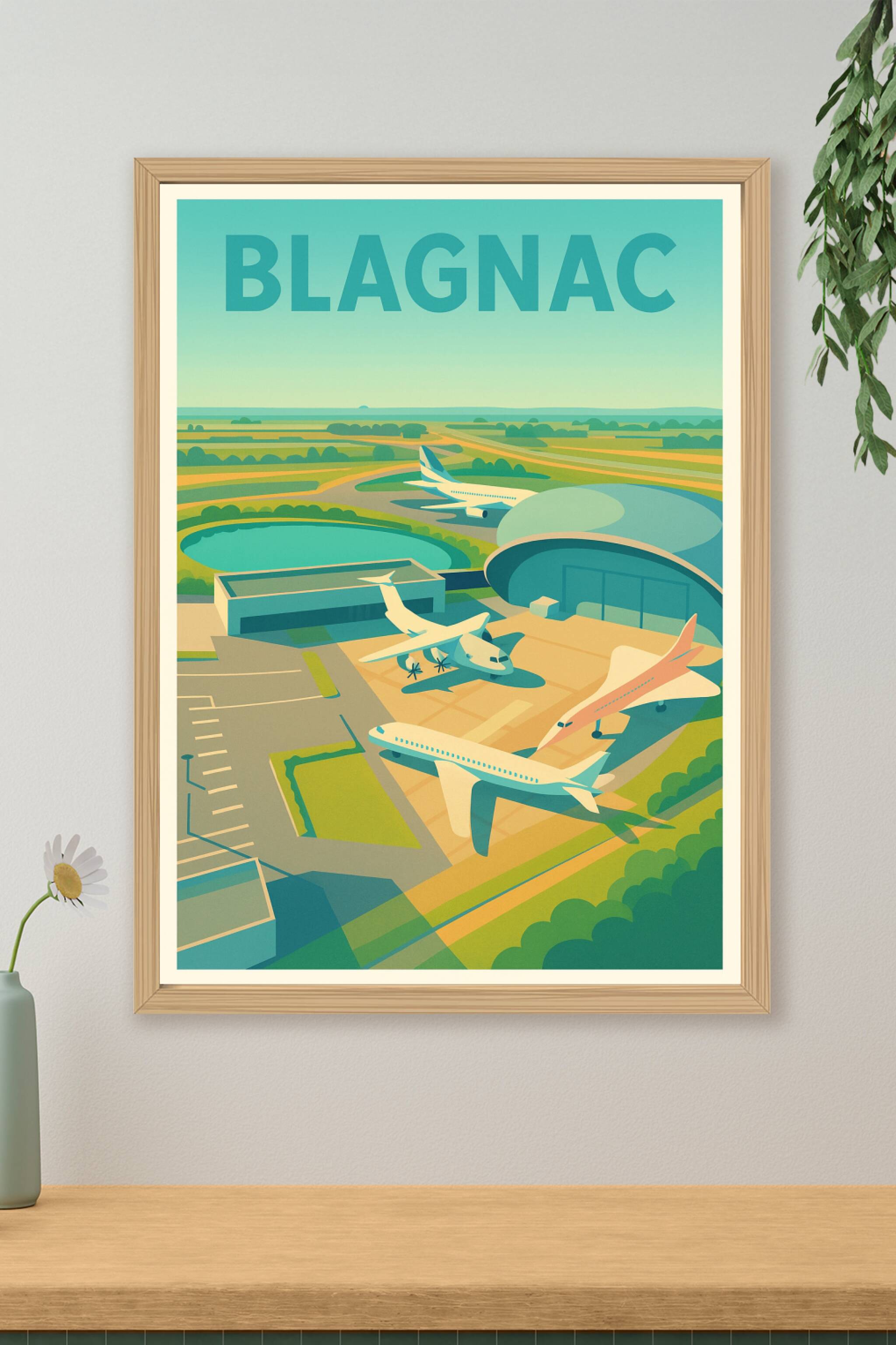 Affiche de Blagnac - L'univers aérien au cœur de la ville