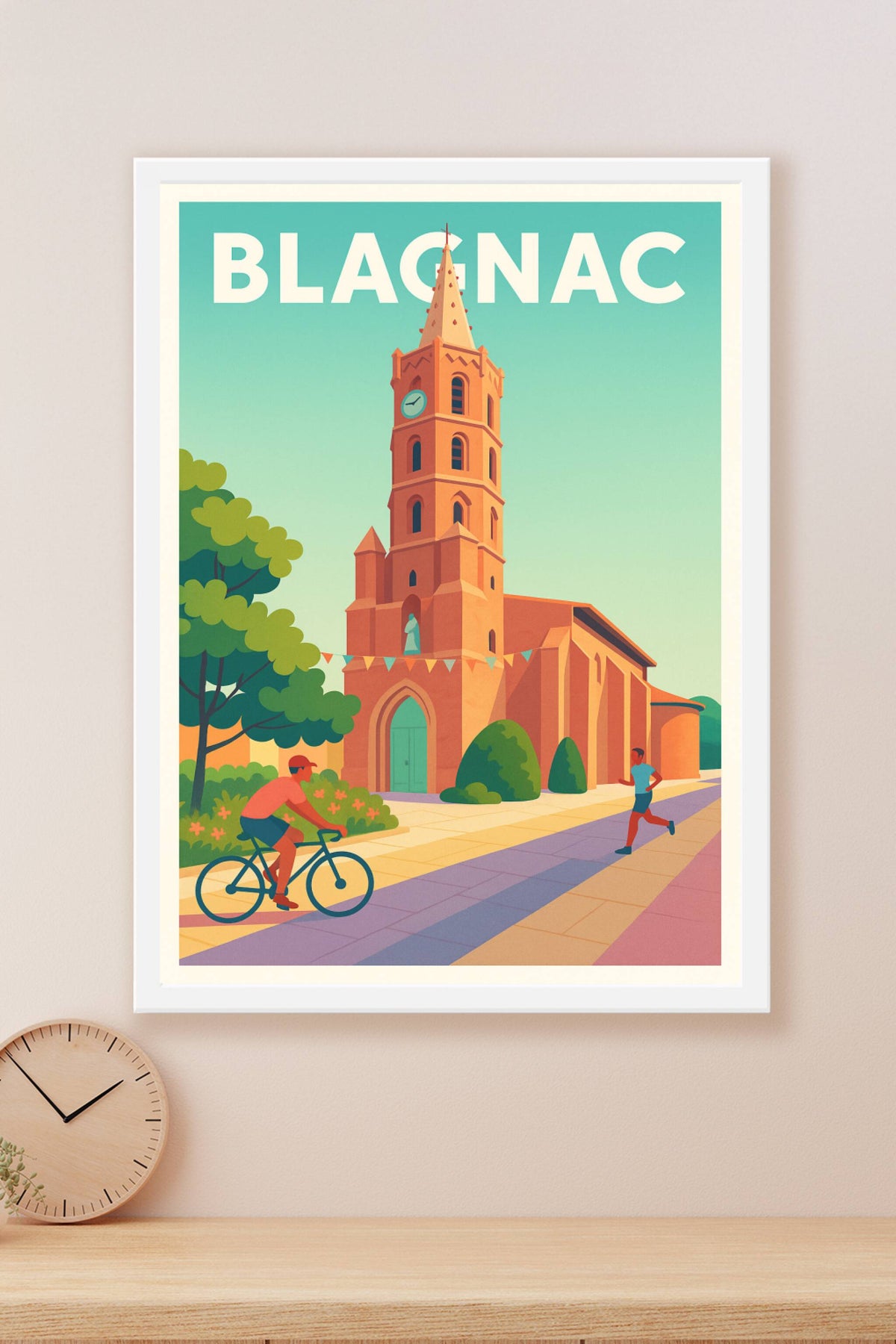 Affiche Blagnac — Charme dynamique au cœur de la ville · poster d'art de Blagnac