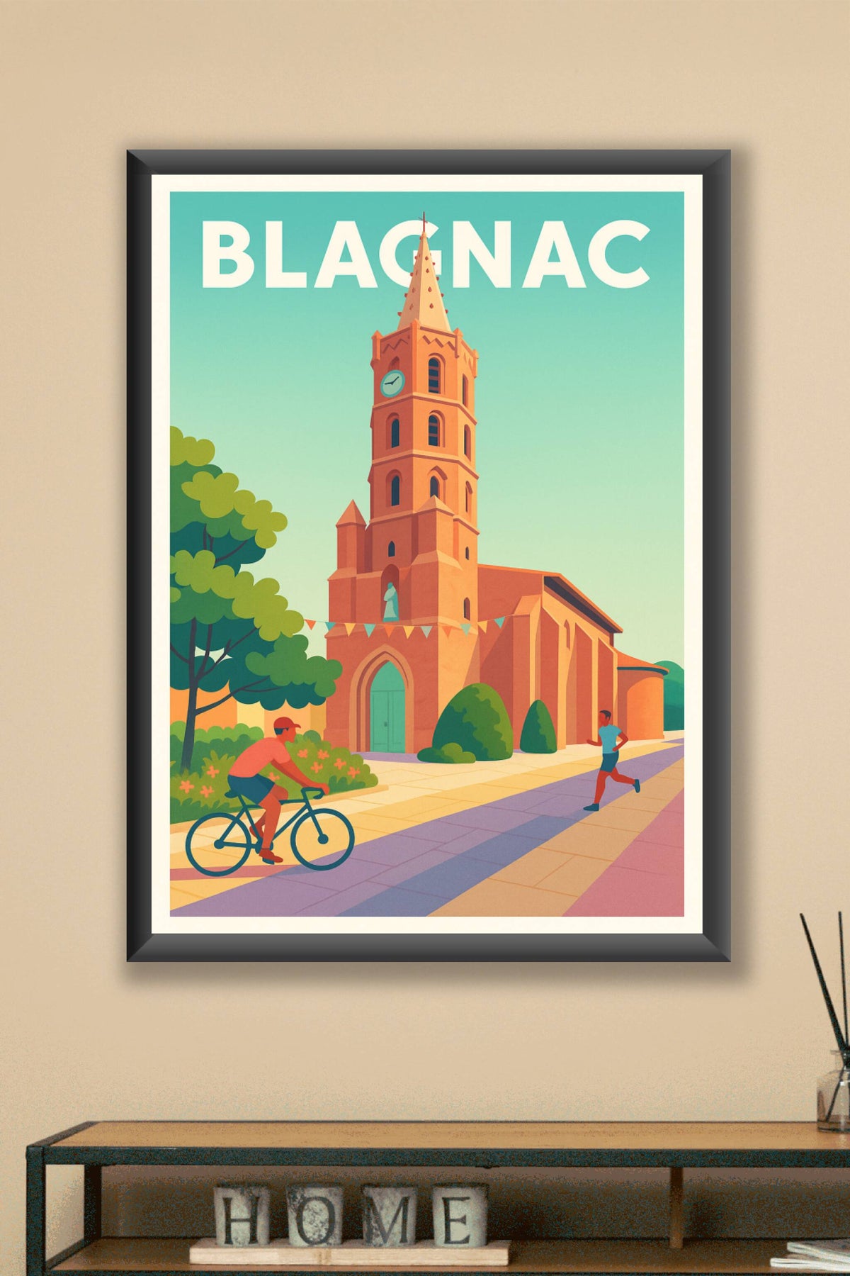 Affiche Blagnac — Charme dynamique au cœur de la ville · poster d'art de Blagnac