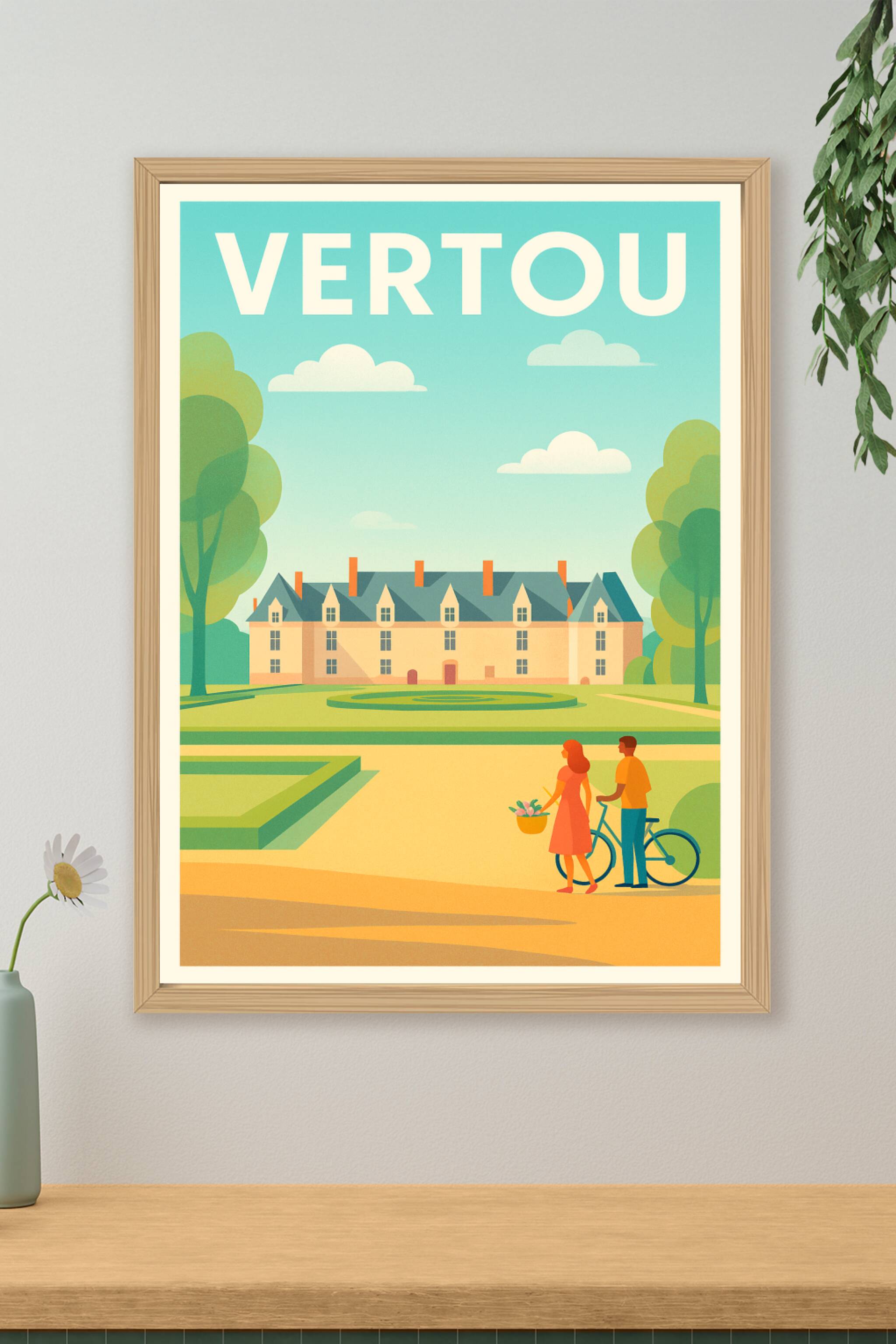 Affiche de Vertou - L'élégance d'un parc à la française