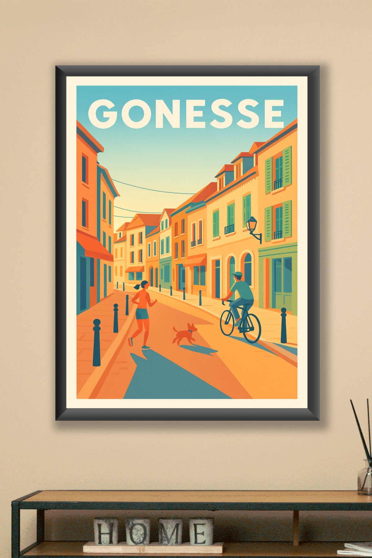 Affiche Gonesse — L'art de vivre au cœur de la ville · poster d'art de Gonesse