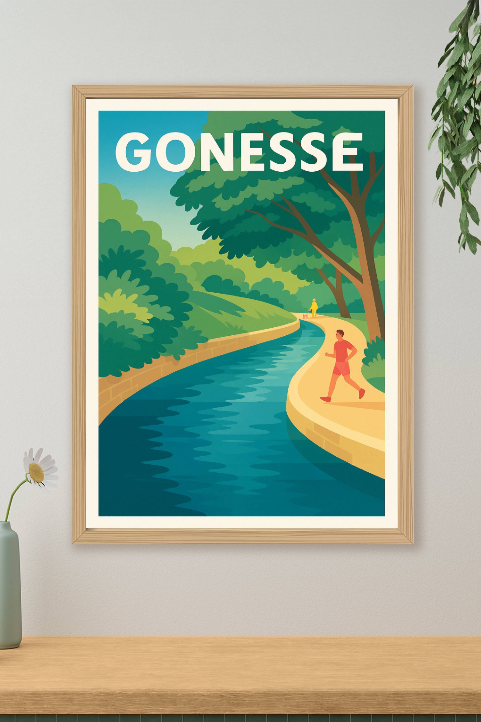 Affiche de Gonesse - Promenade bucolique au fil de l'eau
