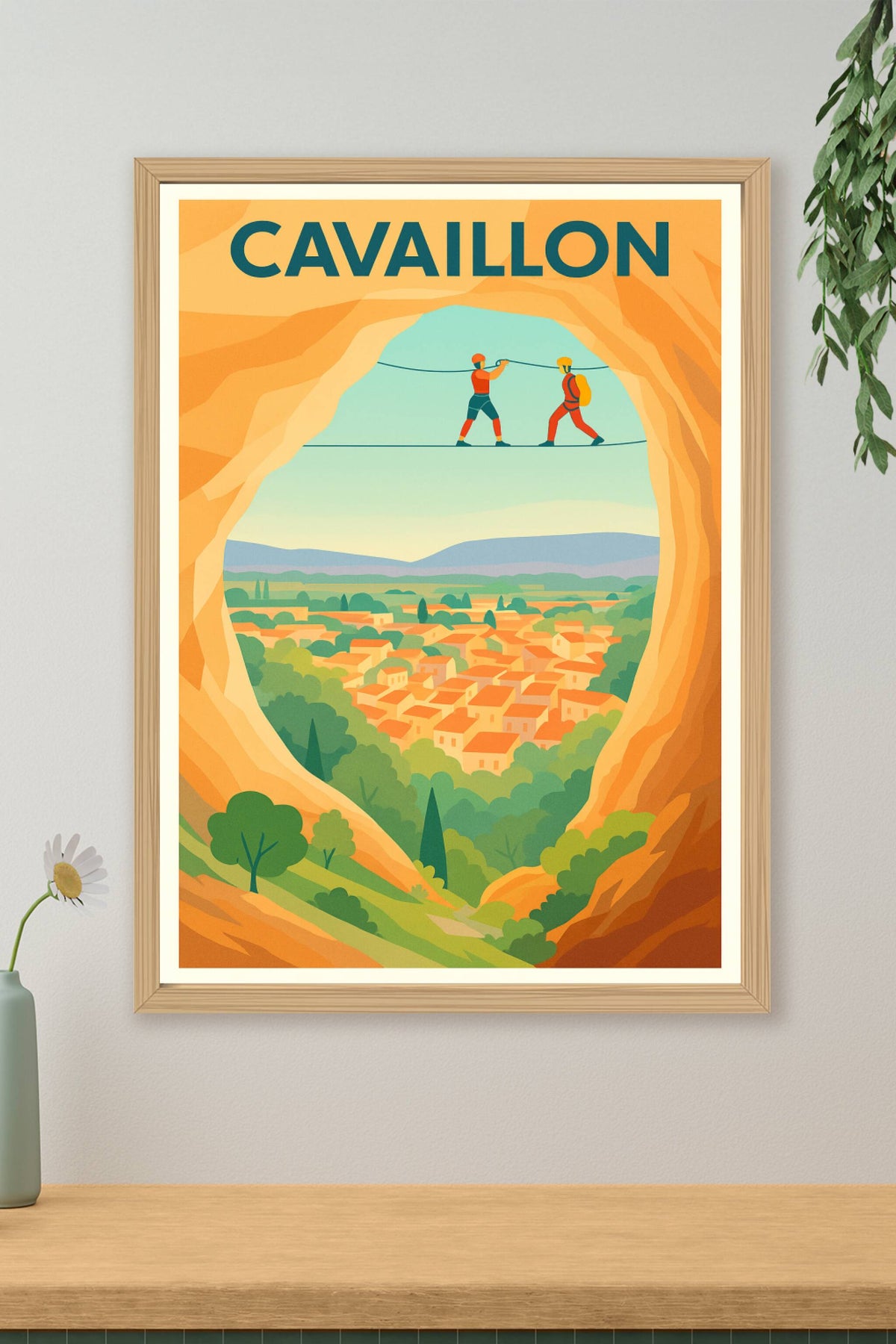 Affiche Cavaillon — Aventure en hauteur et paysages pittoresques · poster d'art de Cavaillon