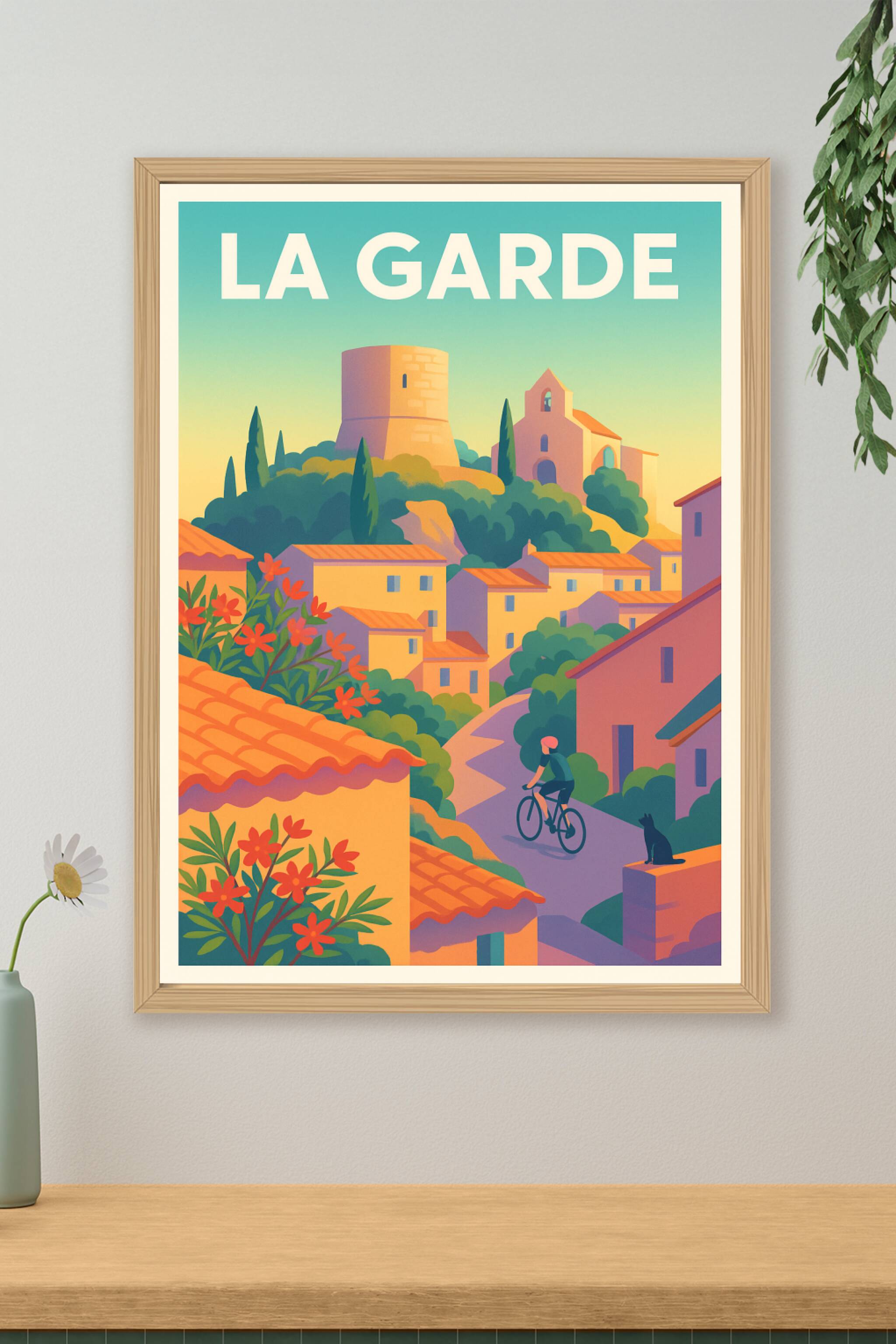 Affiche de La Garde - Charme provençal et sérénité estivale