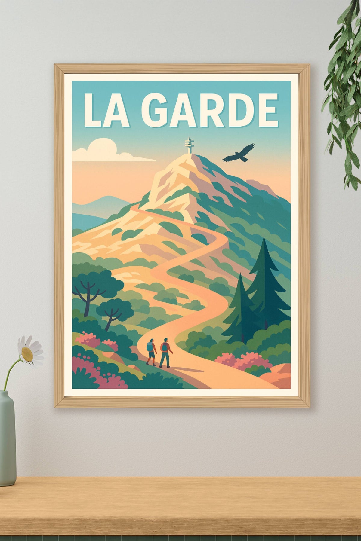 Affiche La Garde — Escapade Nature au Sommet · poster d'art de La Garde
