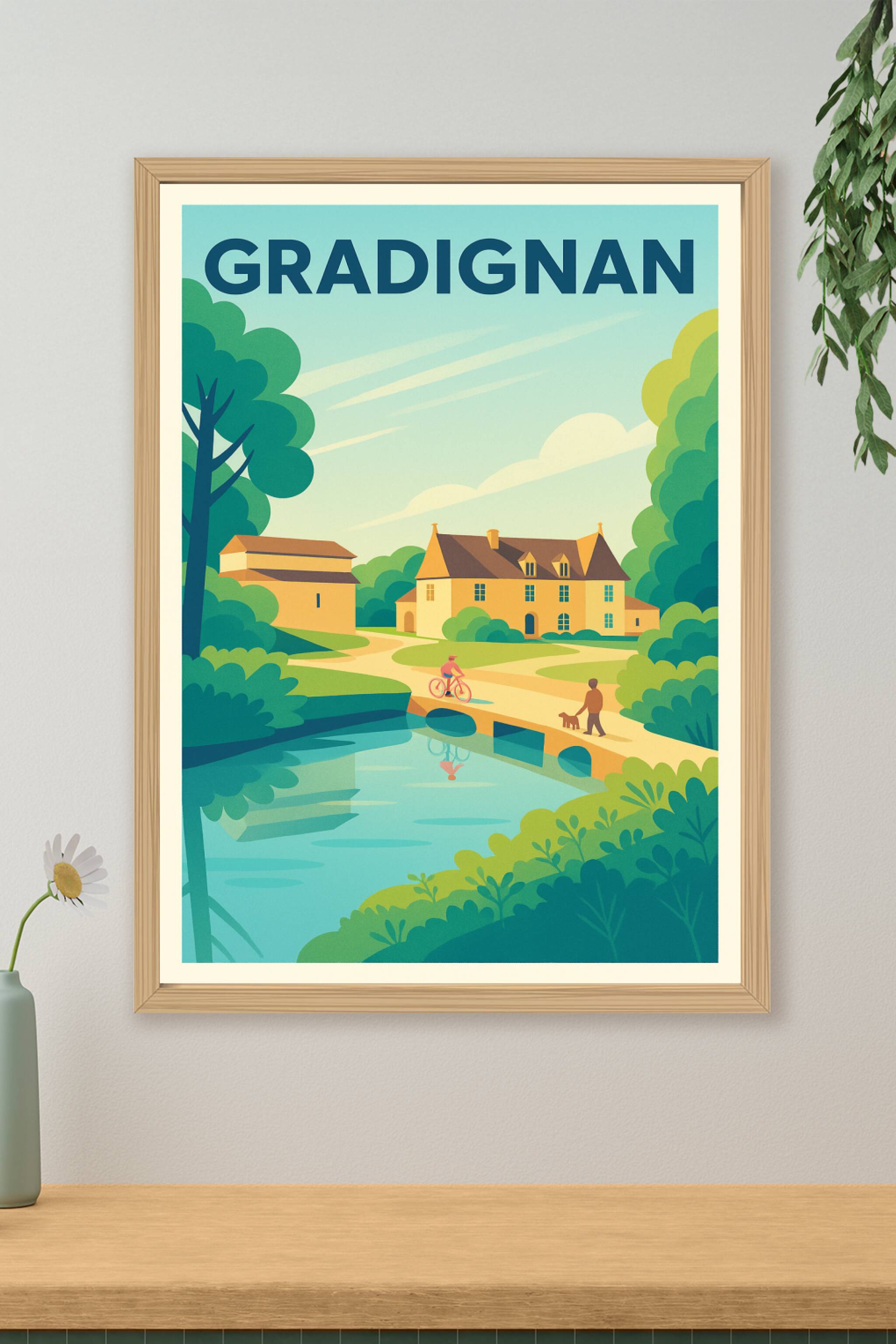Affiche de Gradignan - L'Essence d'un Havre de Paix