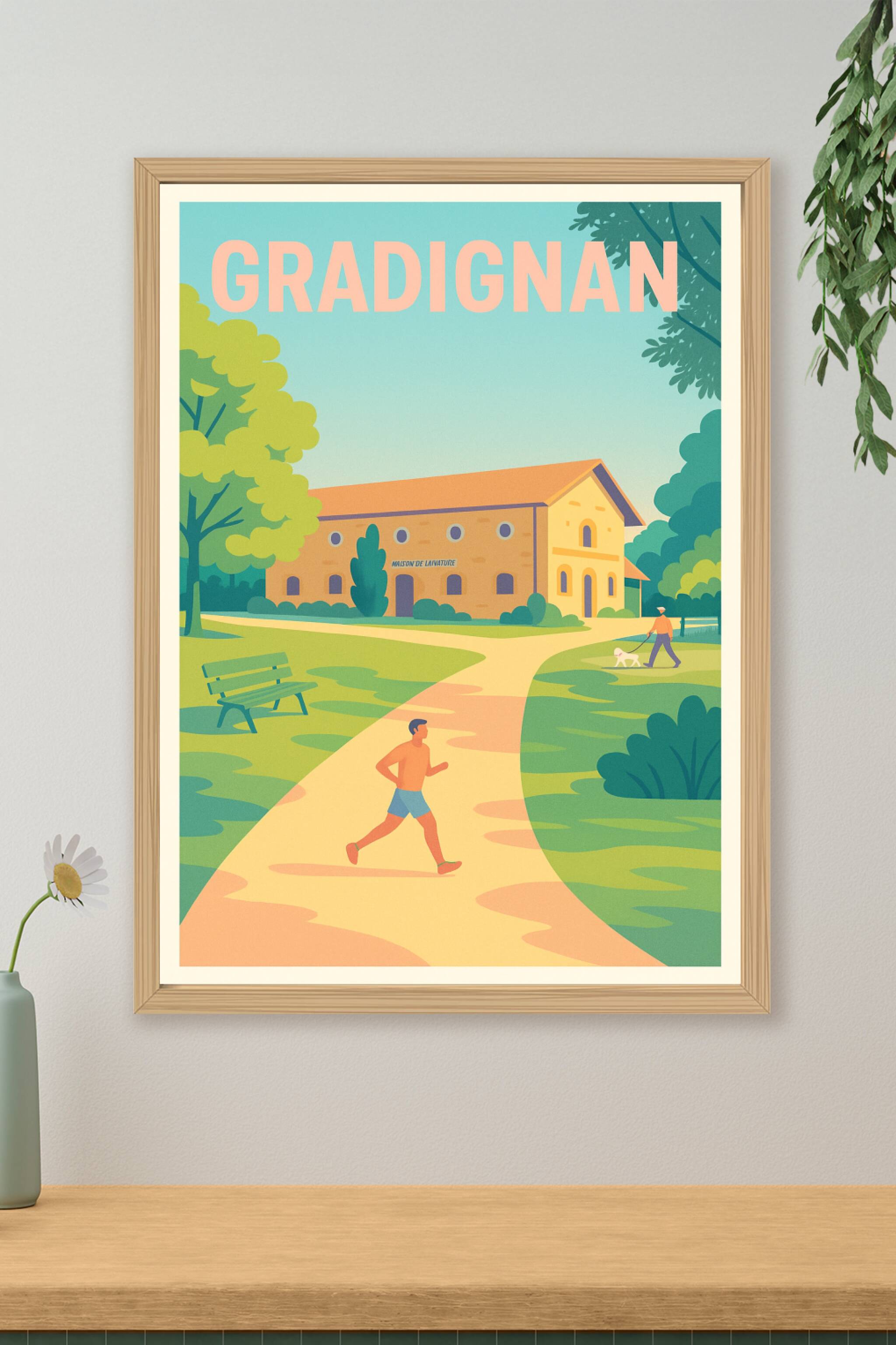 Affiche de Gradignan - Promenade et nature apaisante