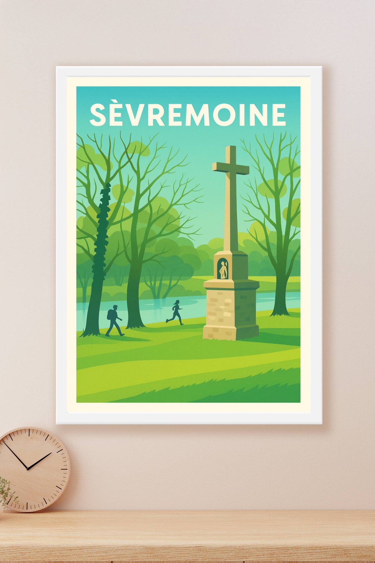 Affiche Sèvremoine — Nature et patrimoine au fil de l'eau · poster d'art de Sèvremoine