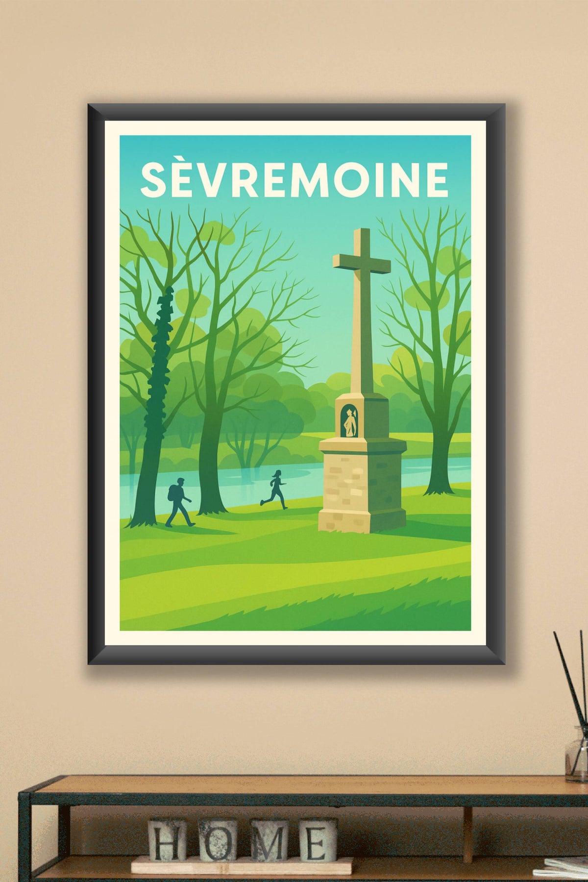 Affiche Sèvremoine — Nature et patrimoine au fil de l'eau · poster d'art de Sèvremoine
