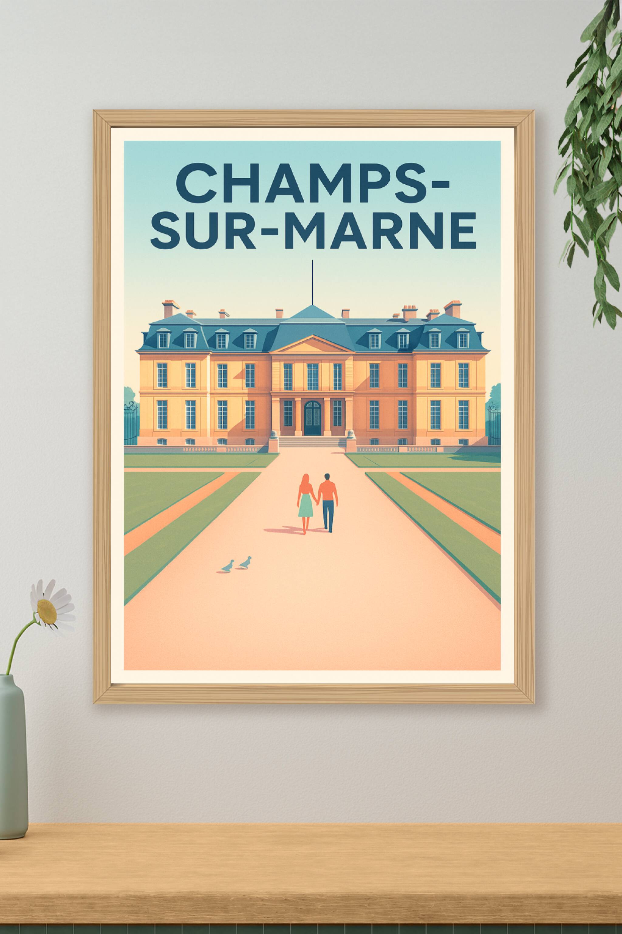 Affiche de Champs-sur-Marne - Élégance et histoire au Château