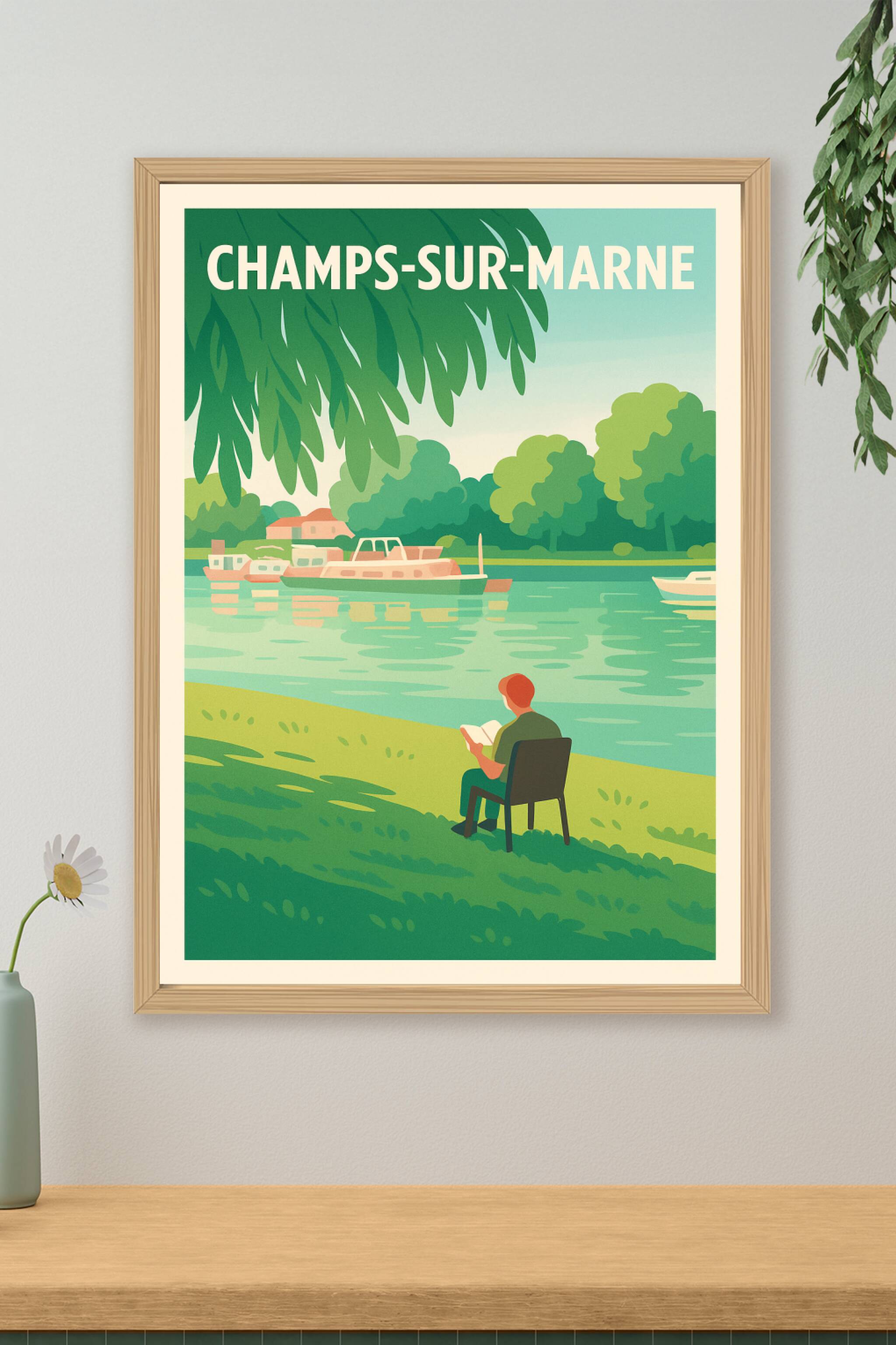 Affiche de Champs-sur-Marne - Escapade paisible au bord de l'eau