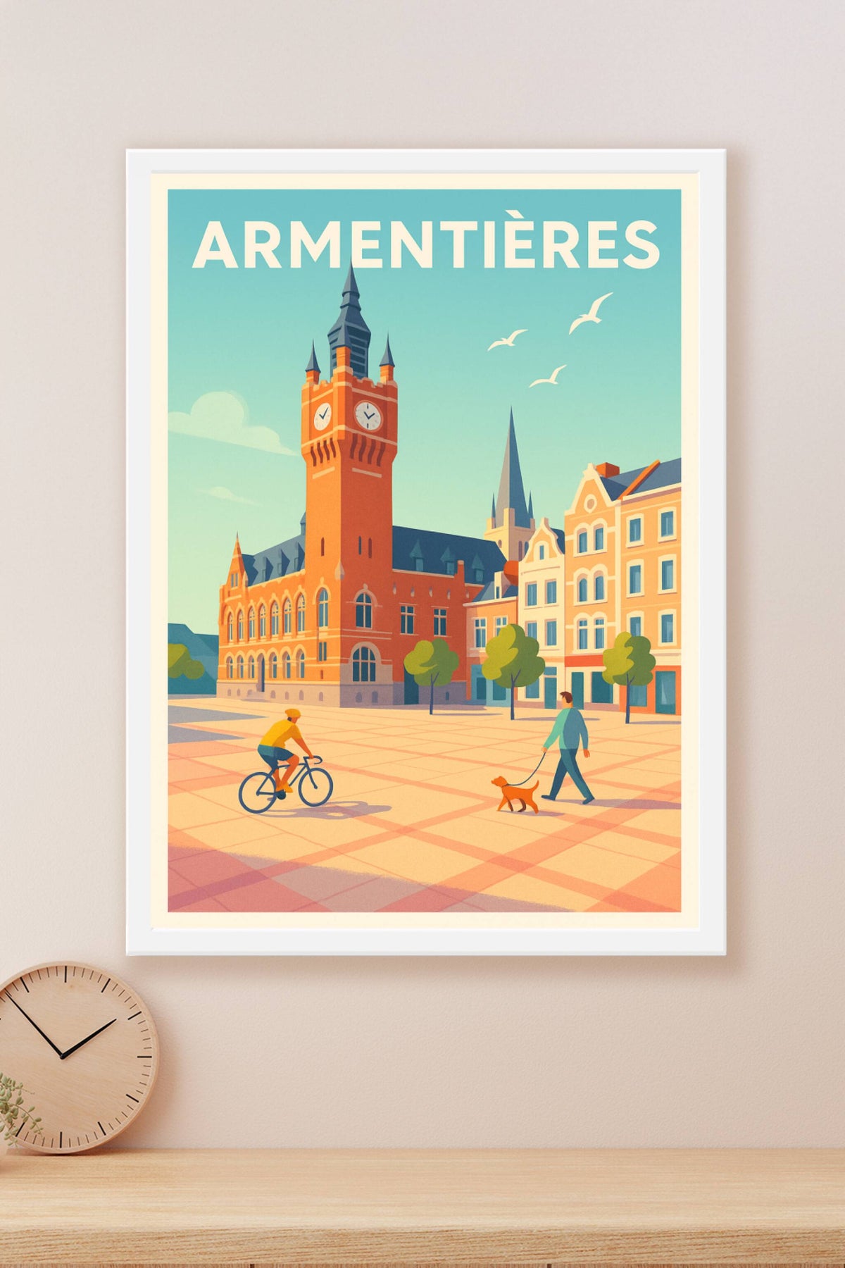 Affiche Armentières — Charme et vie paisible au cœur de la ville · poster d'art de Armentières