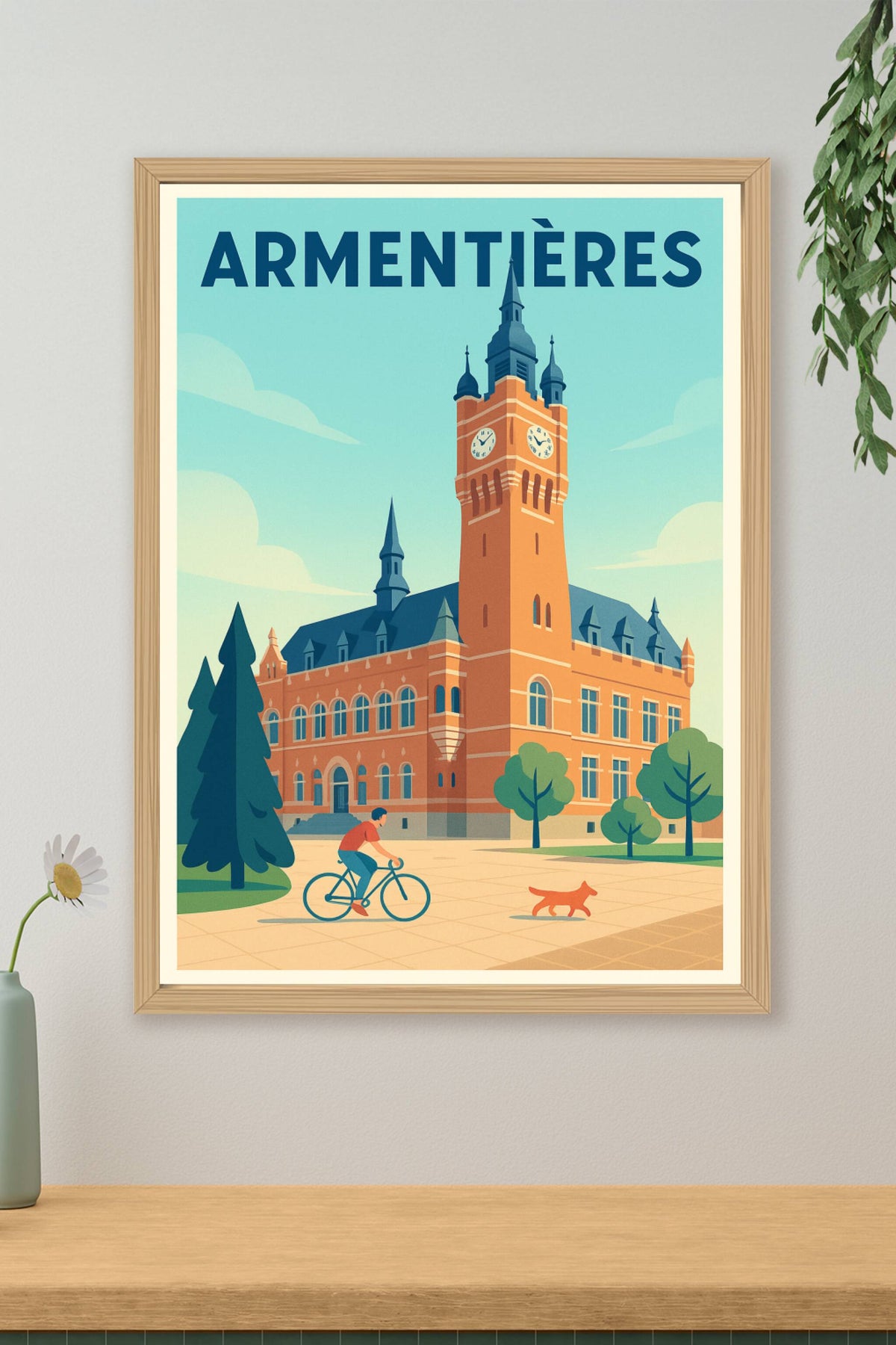 Affiche Armentières — L'élégance historique au cœur de la ville · poster d'art de Armentières