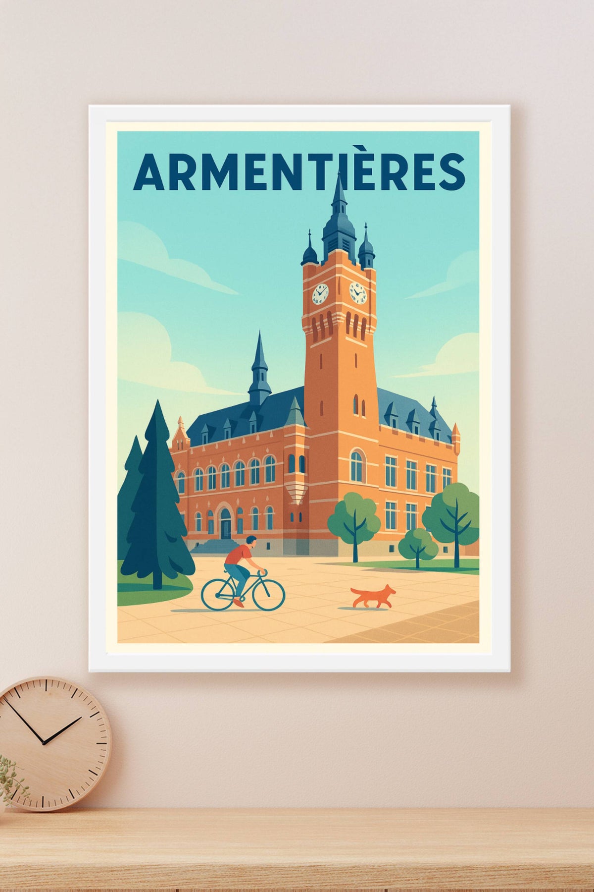 Affiche Armentières — L'élégance historique au cœur de la ville · poster d'art de Armentières