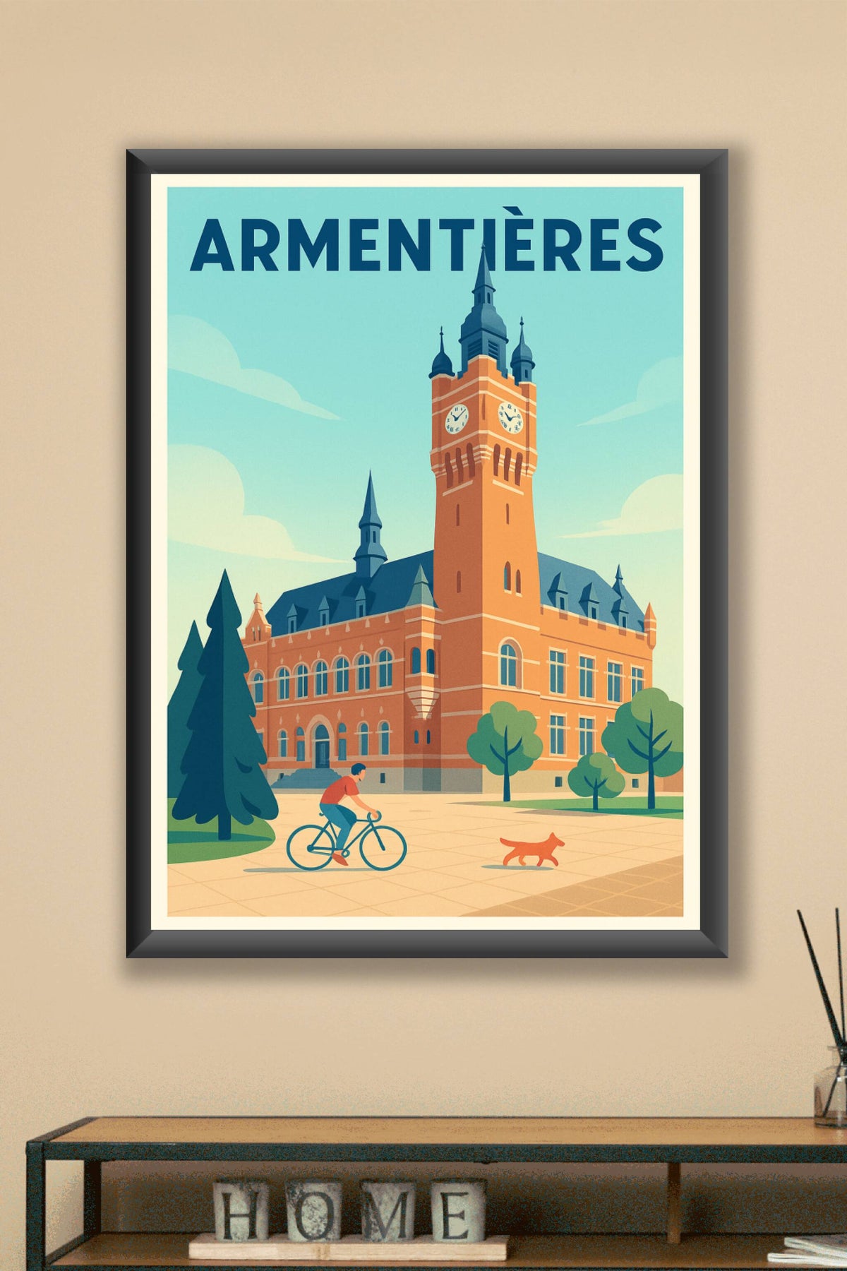 Affiche Armentières — L'élégance historique au cœur de la ville · poster d'art de Armentières