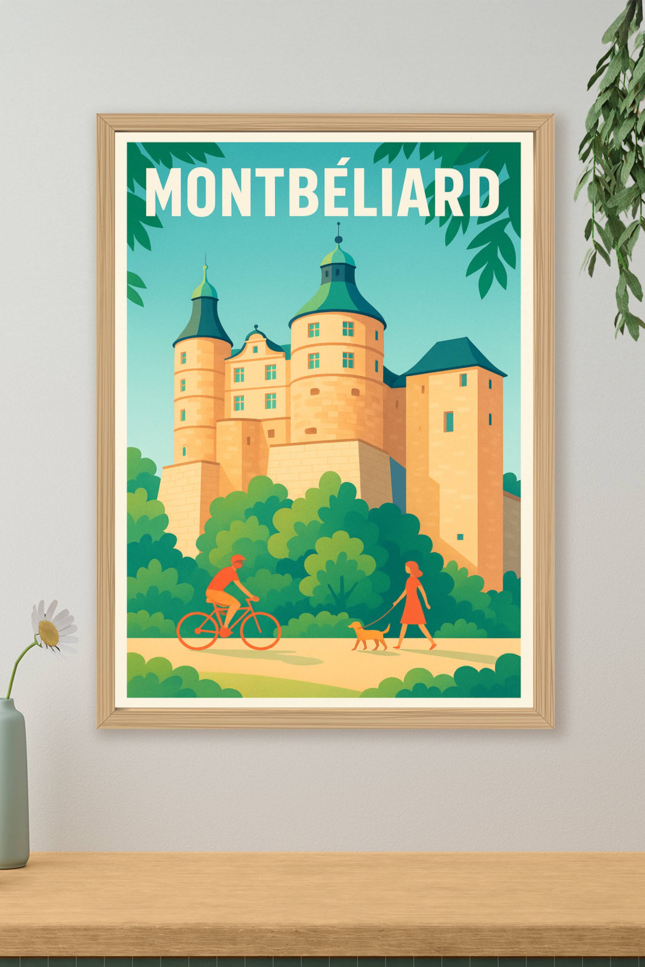 Affiche de Montbéliard - Charme et patrimoine au cœur de la nature