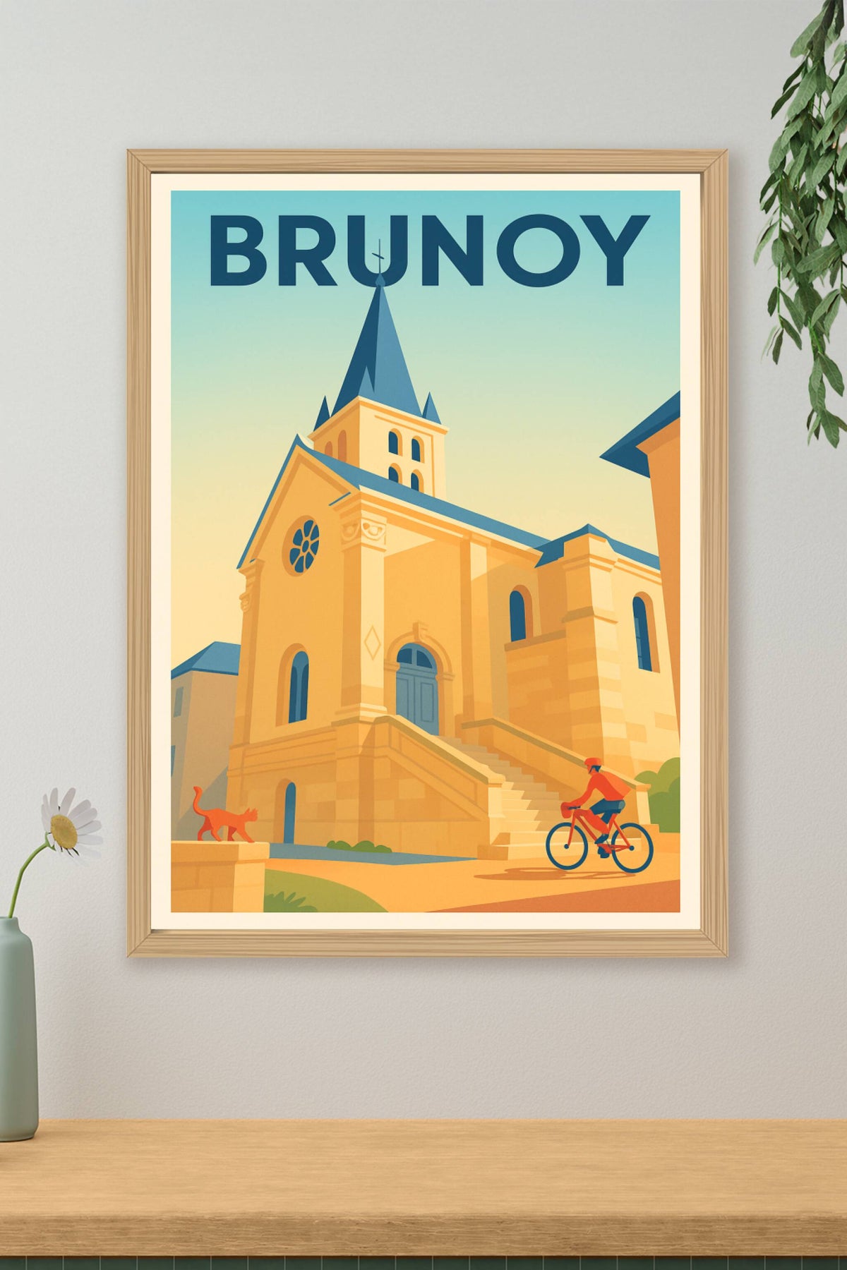 Affiche Brunoy — Charme et Sérénité en Essonne · poster d'art de Brunoy