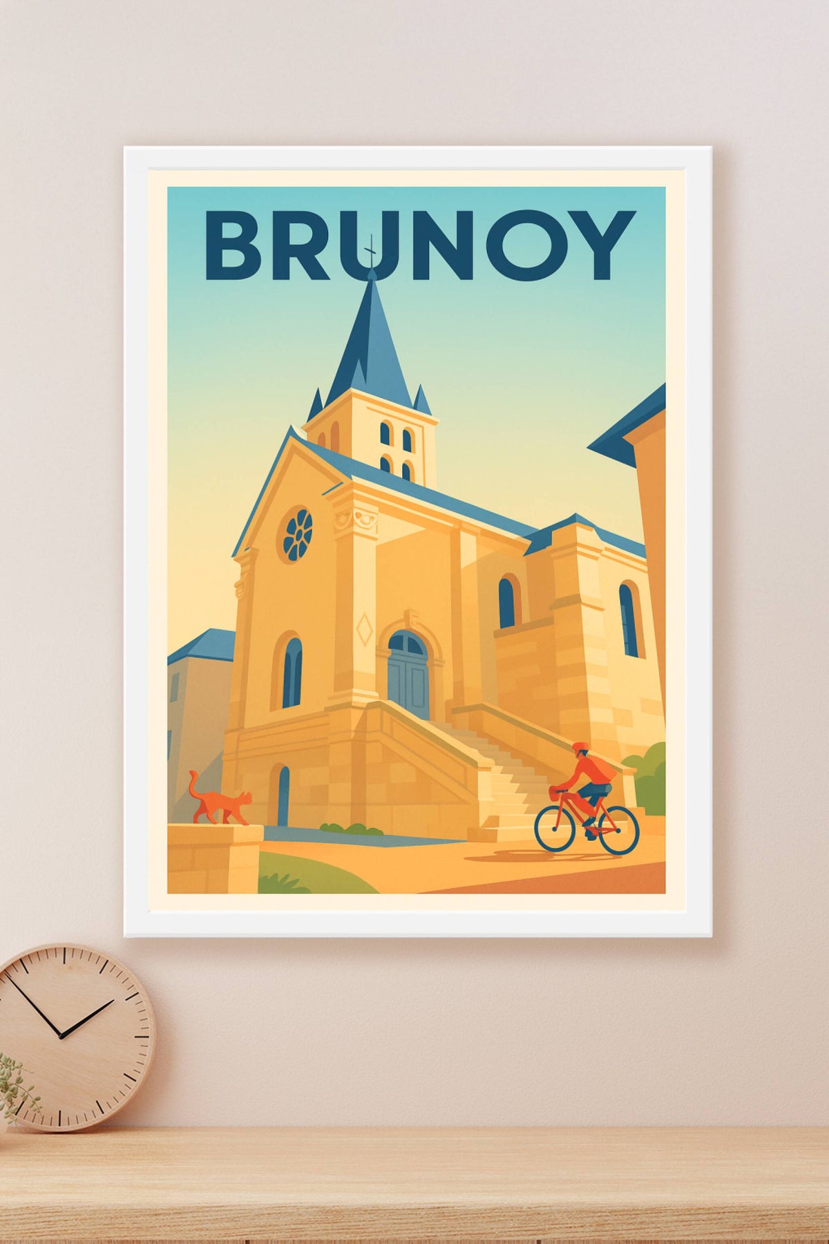Affiche Brunoy — Charme et Sérénité en Essonne · poster d'art de Brunoy