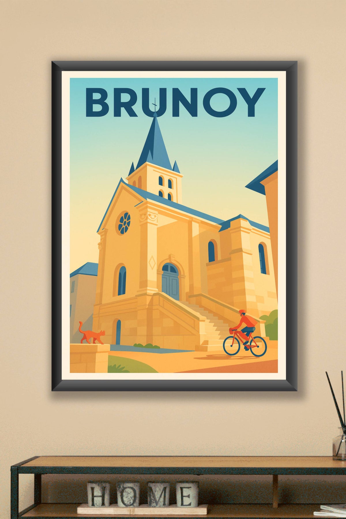 Affiche Brunoy — Charme et Sérénité en Essonne · poster d'art de Brunoy