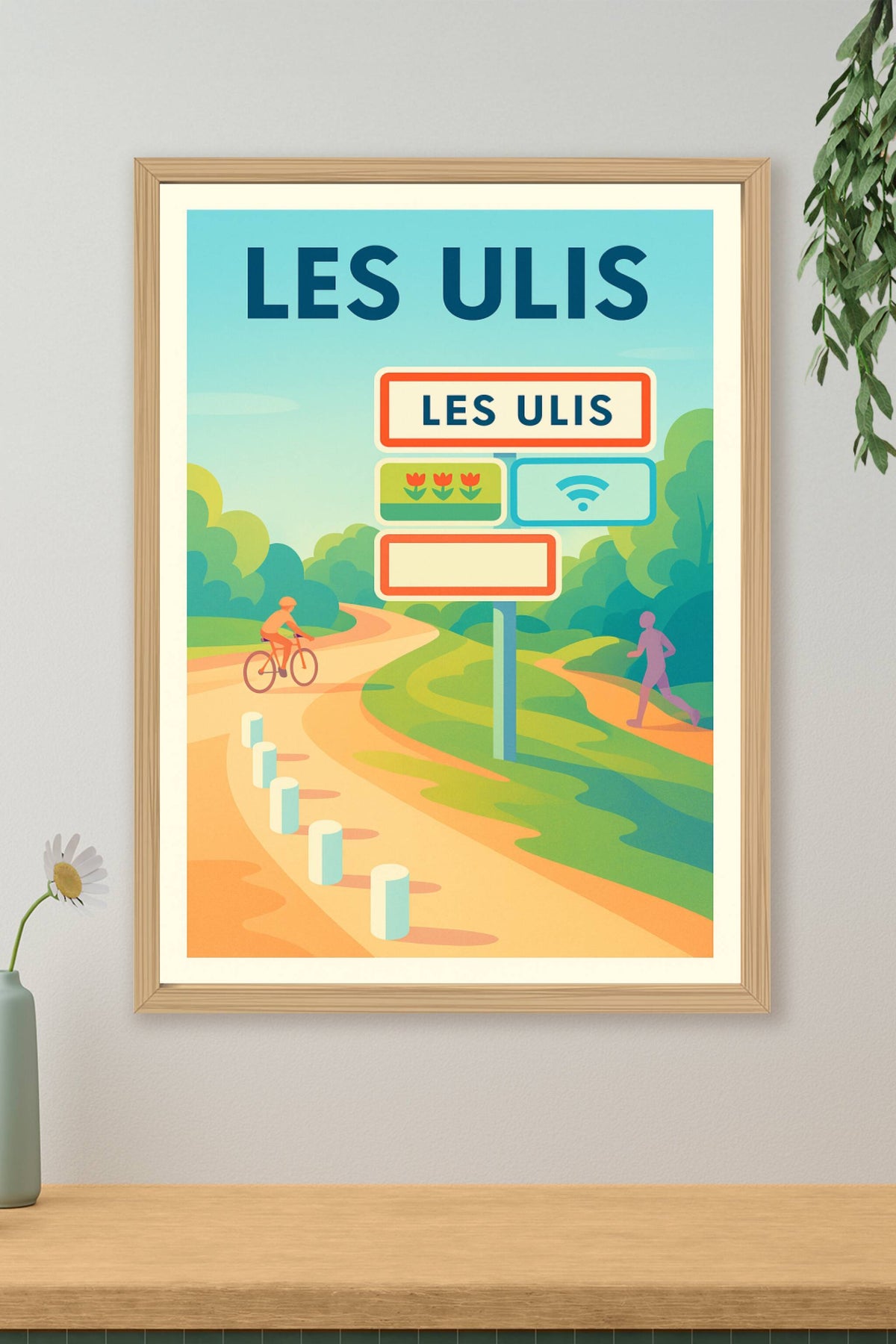 Affiche Les Ulis — Nature et modernité en harmonie · poster d'art de Les Ulis