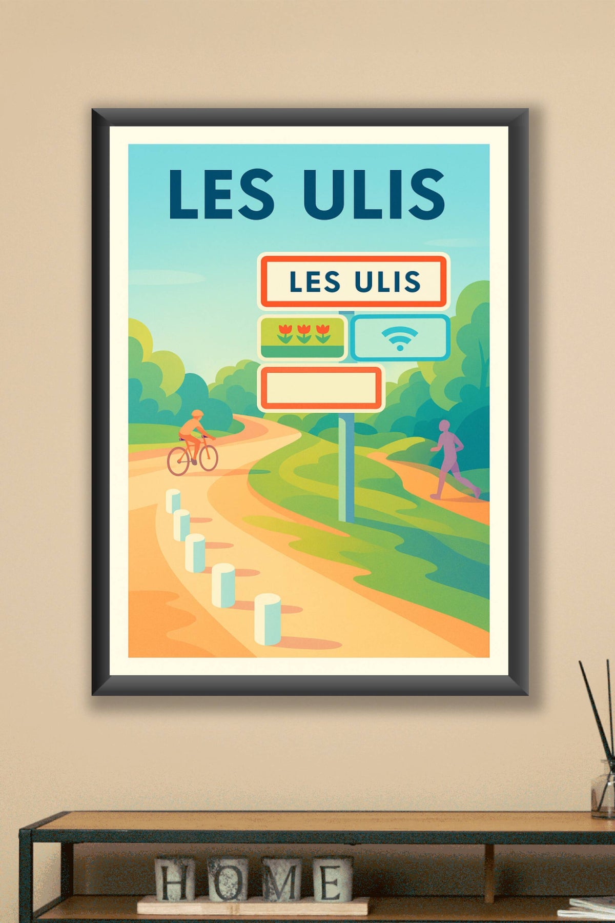 Affiche Les Ulis — Nature et modernité en harmonie · poster d'art de Les Ulis