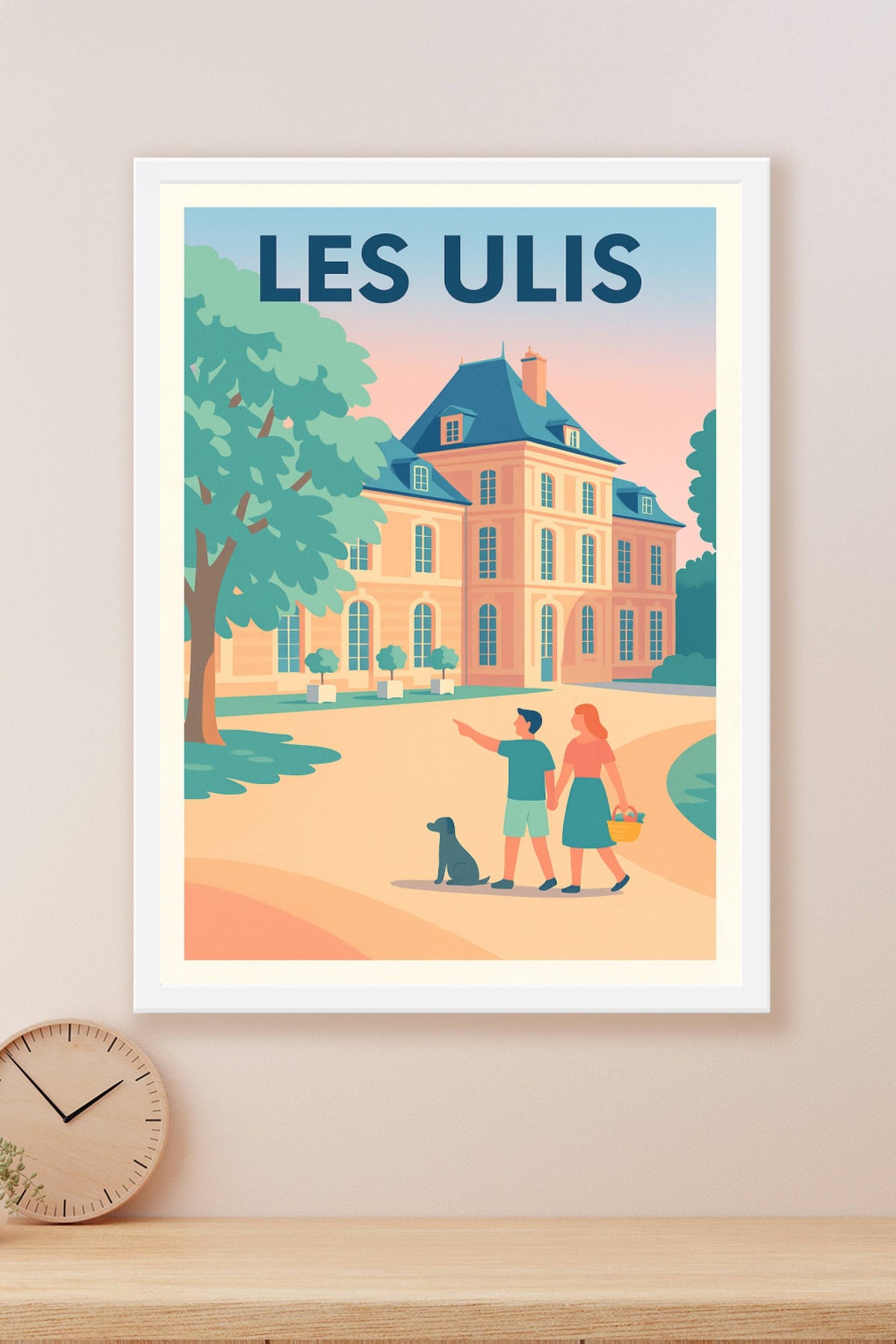 Affiche Les Ulis — Charme et sérénité au cœur de la ville · poster d'art de Les Ulis