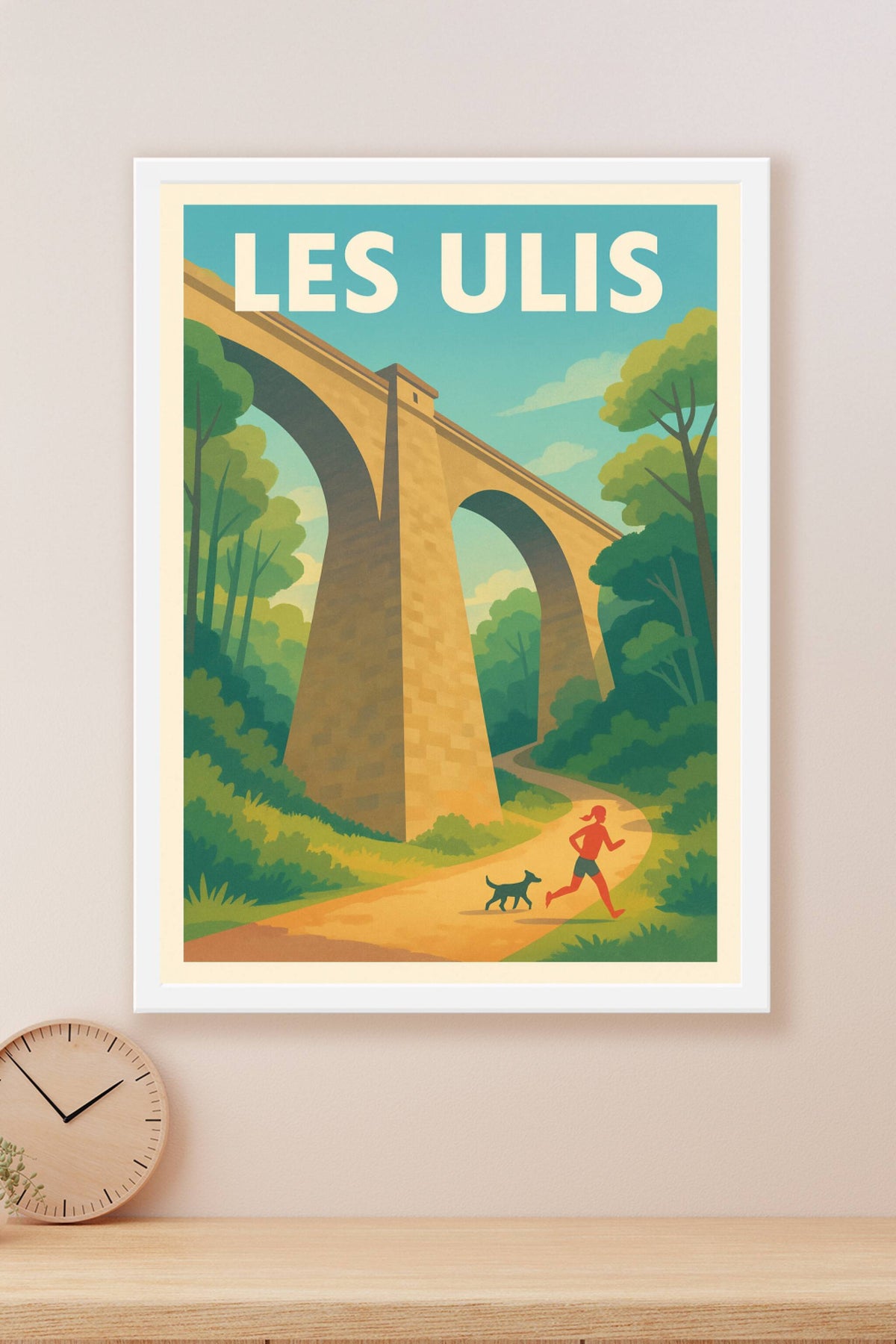 Affiche Les Ulis — Évasion nature sous le viaduc · poster d'art de Les Ulis