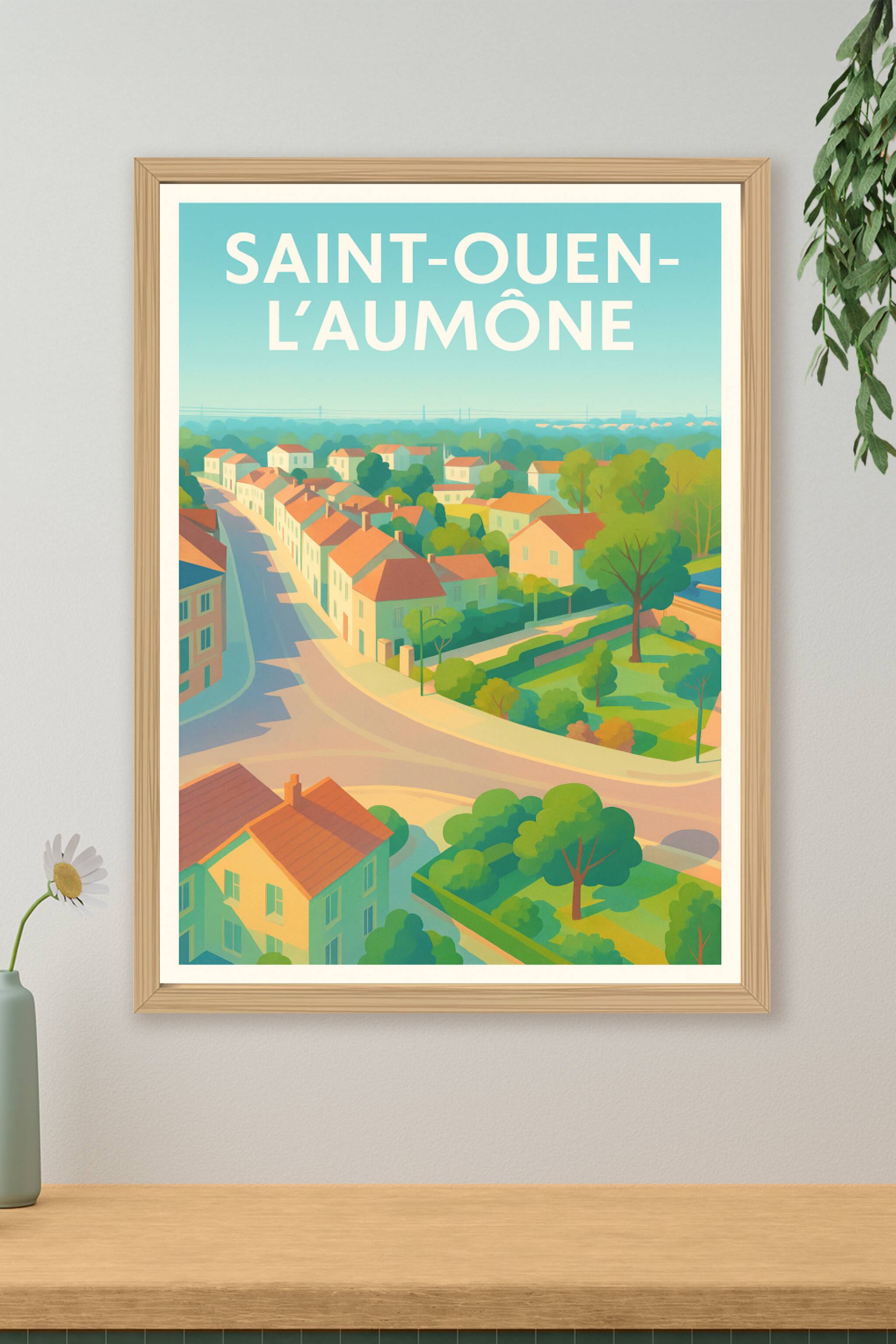 Affiche de Saint-Ouen-l'Aumône - Charme bucolique et douceur de vivre