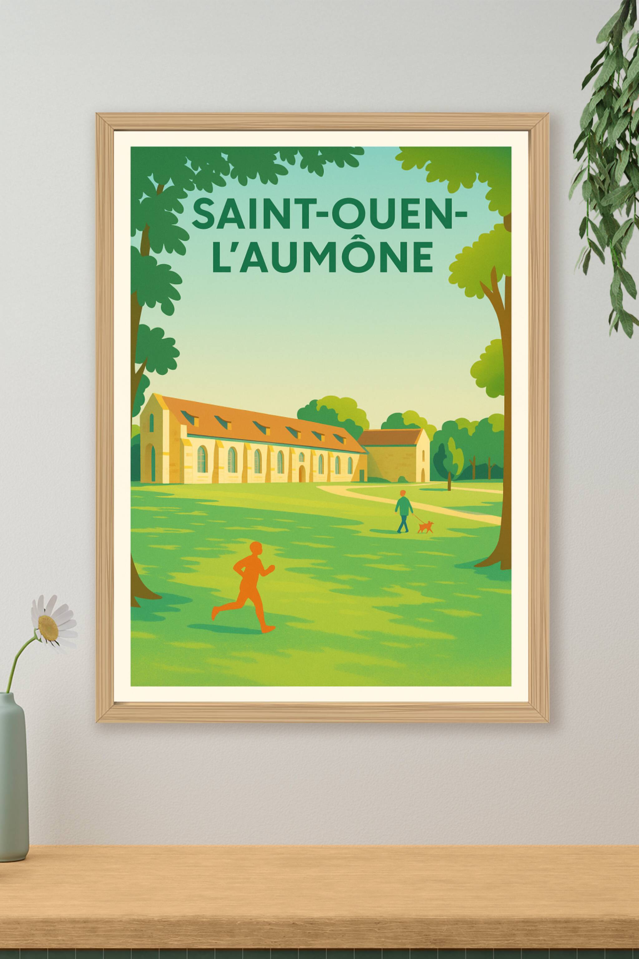 Affiche de Saint-Ouen-l'Aumône - Escapade nature et patrimoine