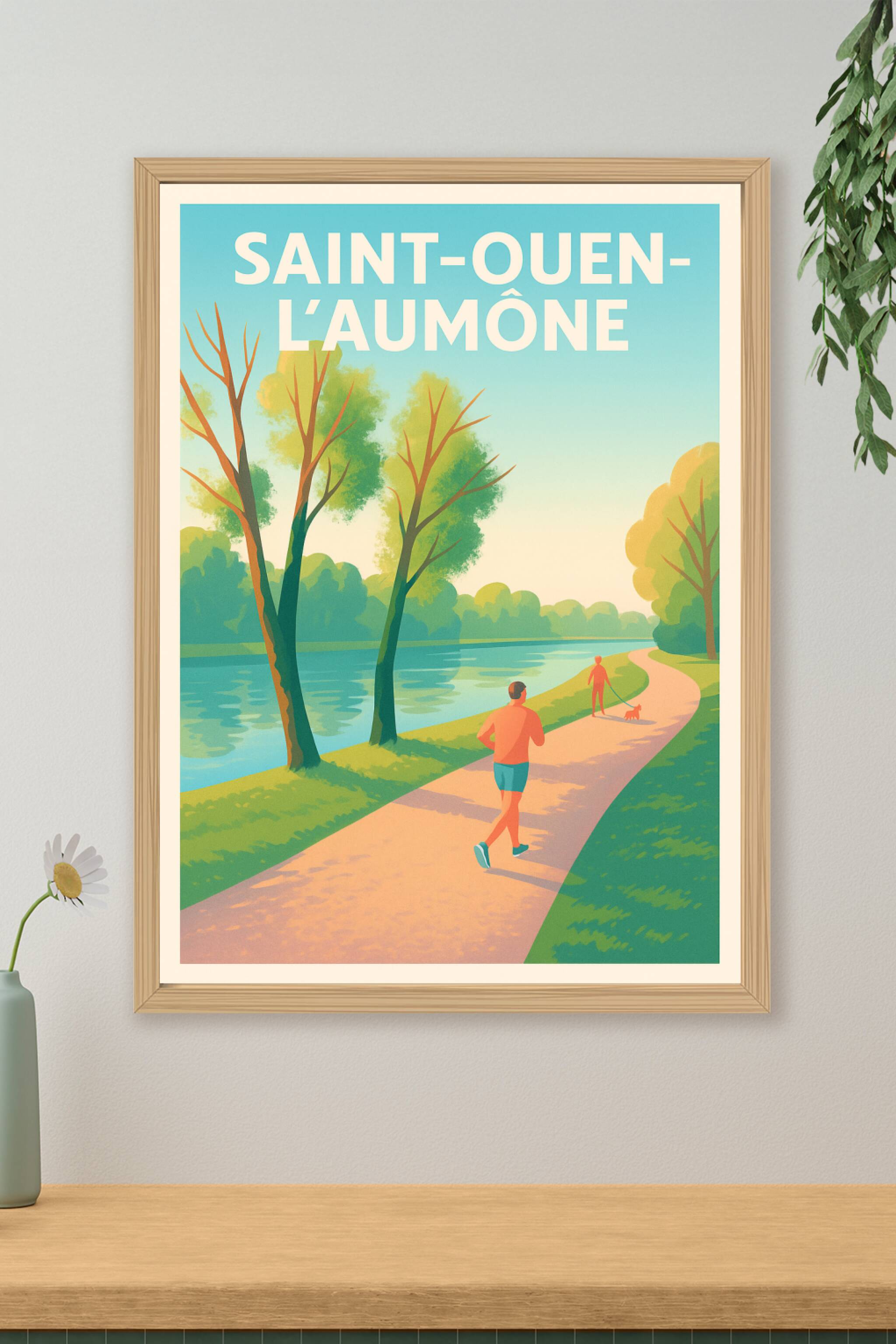 Affiche de Saint-Ouen-l'Aumône - Balade au fil de l'eau