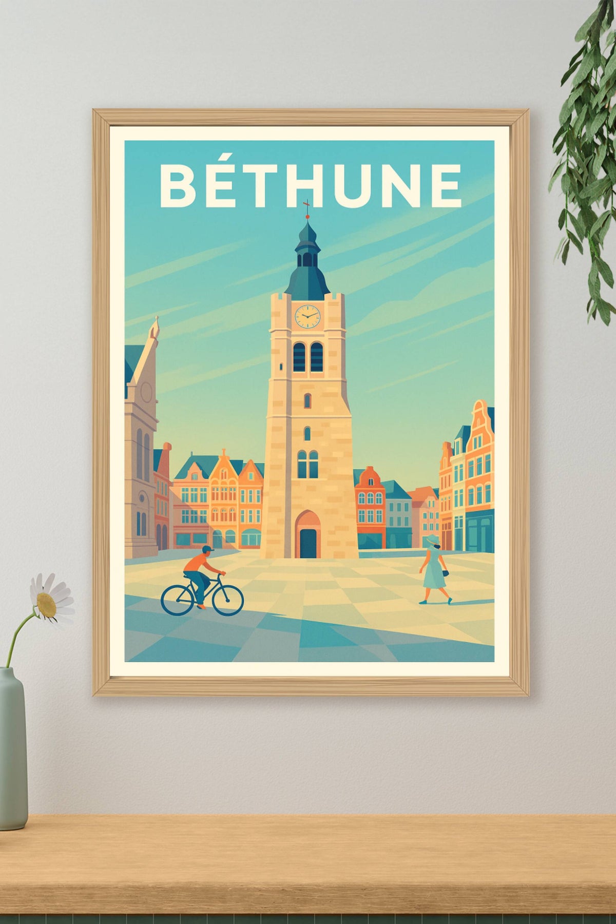 Affiche Béthune — Charme et Authenticité en Plein Cœur · poster d'art de Béthune