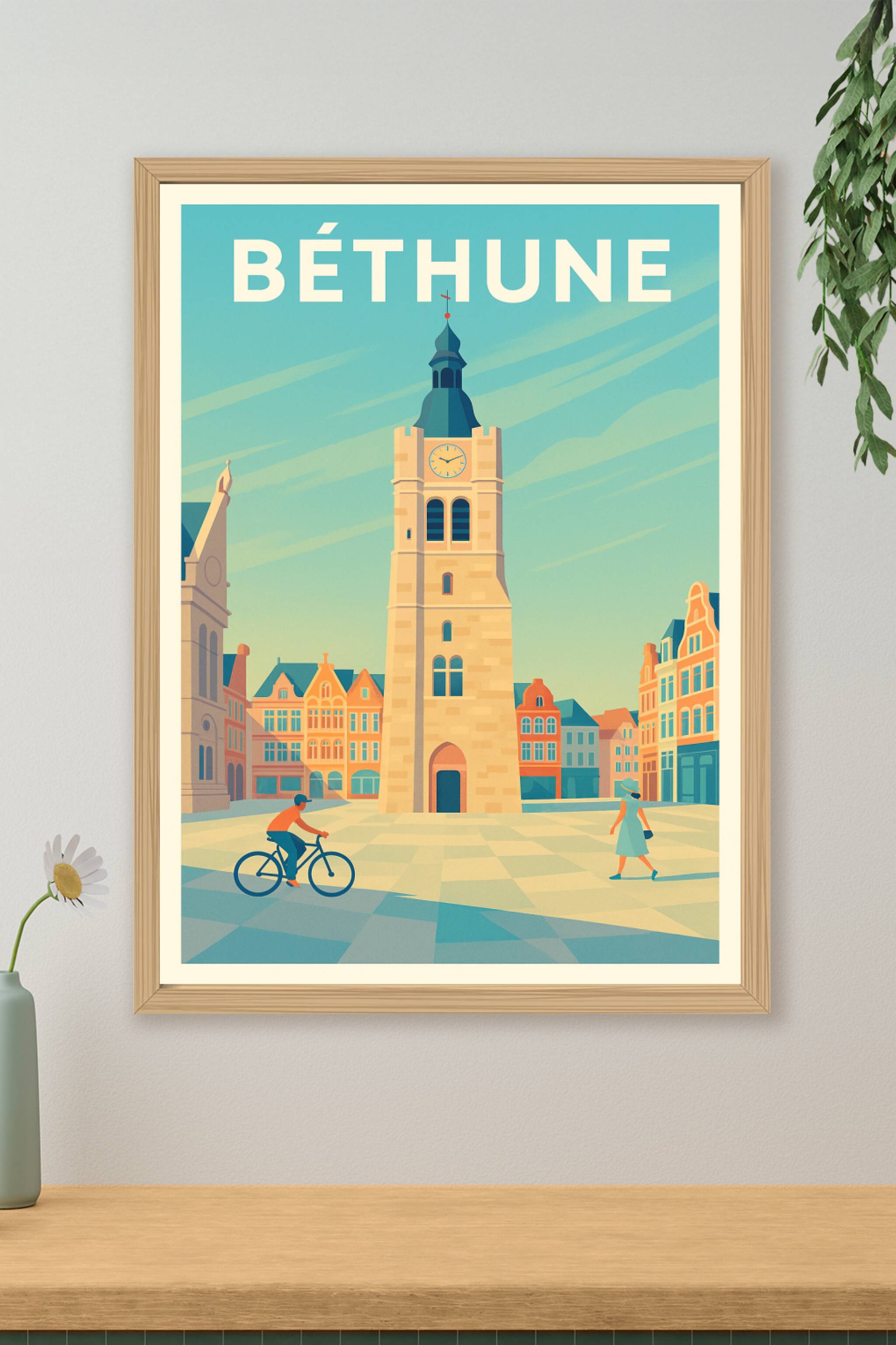 Affiche de Béthune - Charme et Authenticité en Plein Cœur
