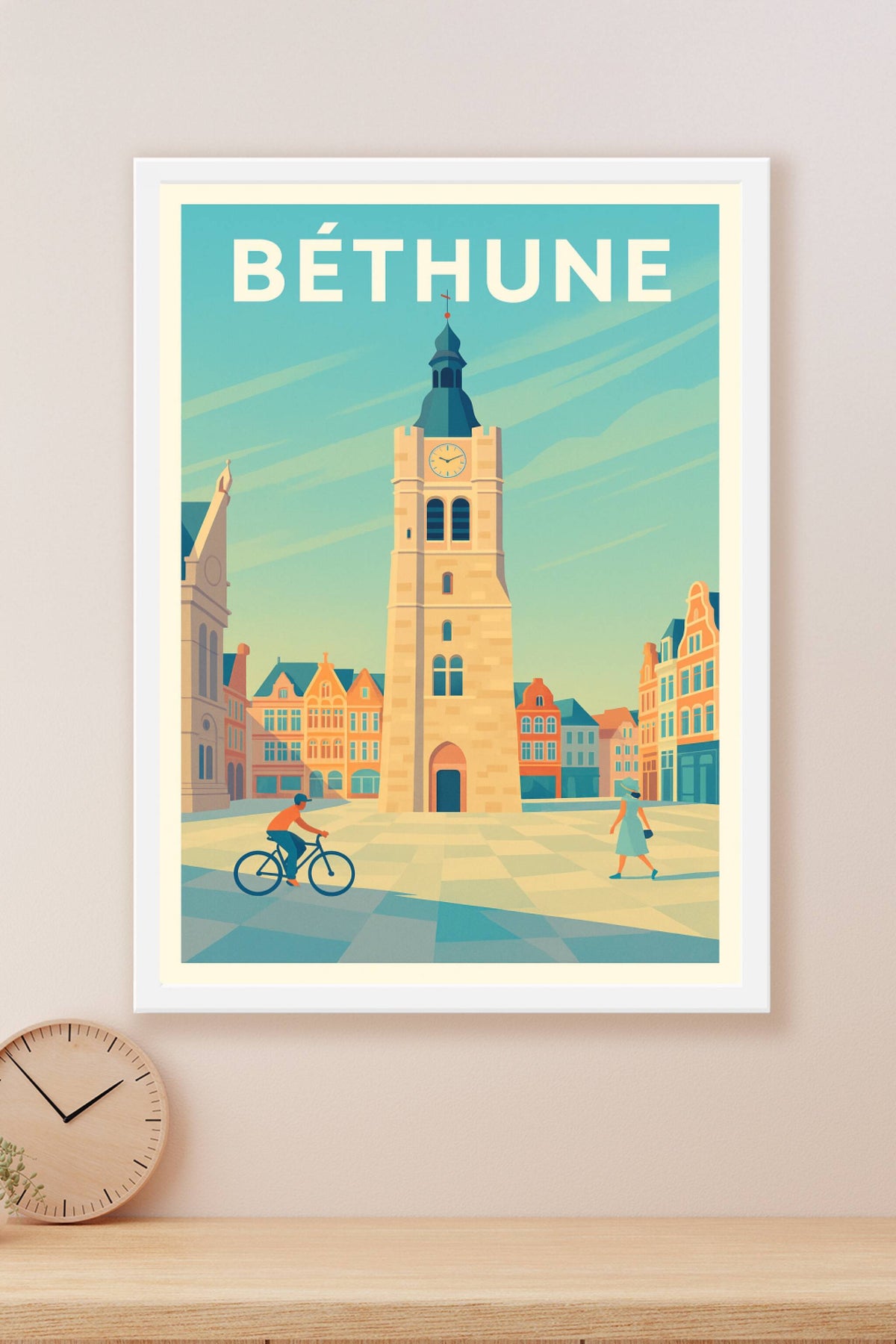 Affiche Béthune — Charme et Authenticité en Plein Cœur · poster d'art de Béthune