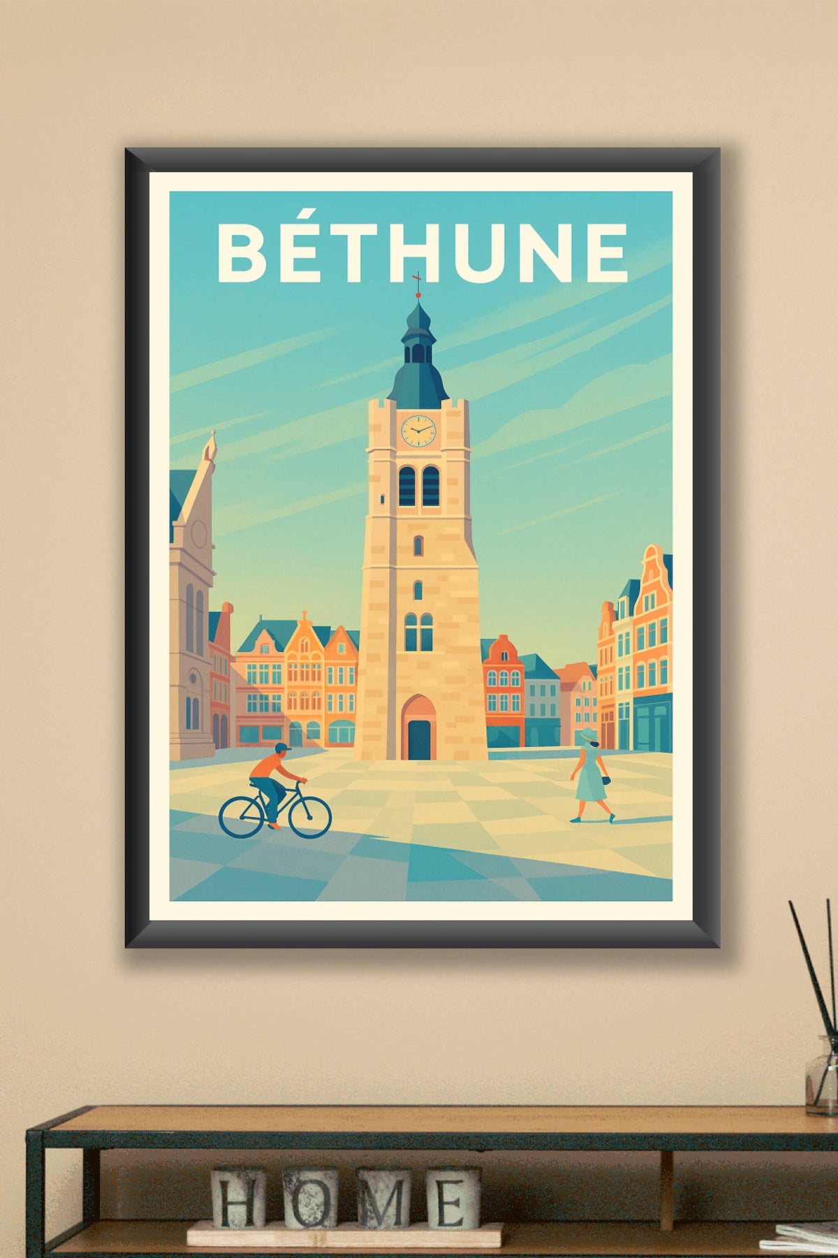 Affiche Béthune — Charme et Authenticité en Plein Cœur · poster d'art de Béthune