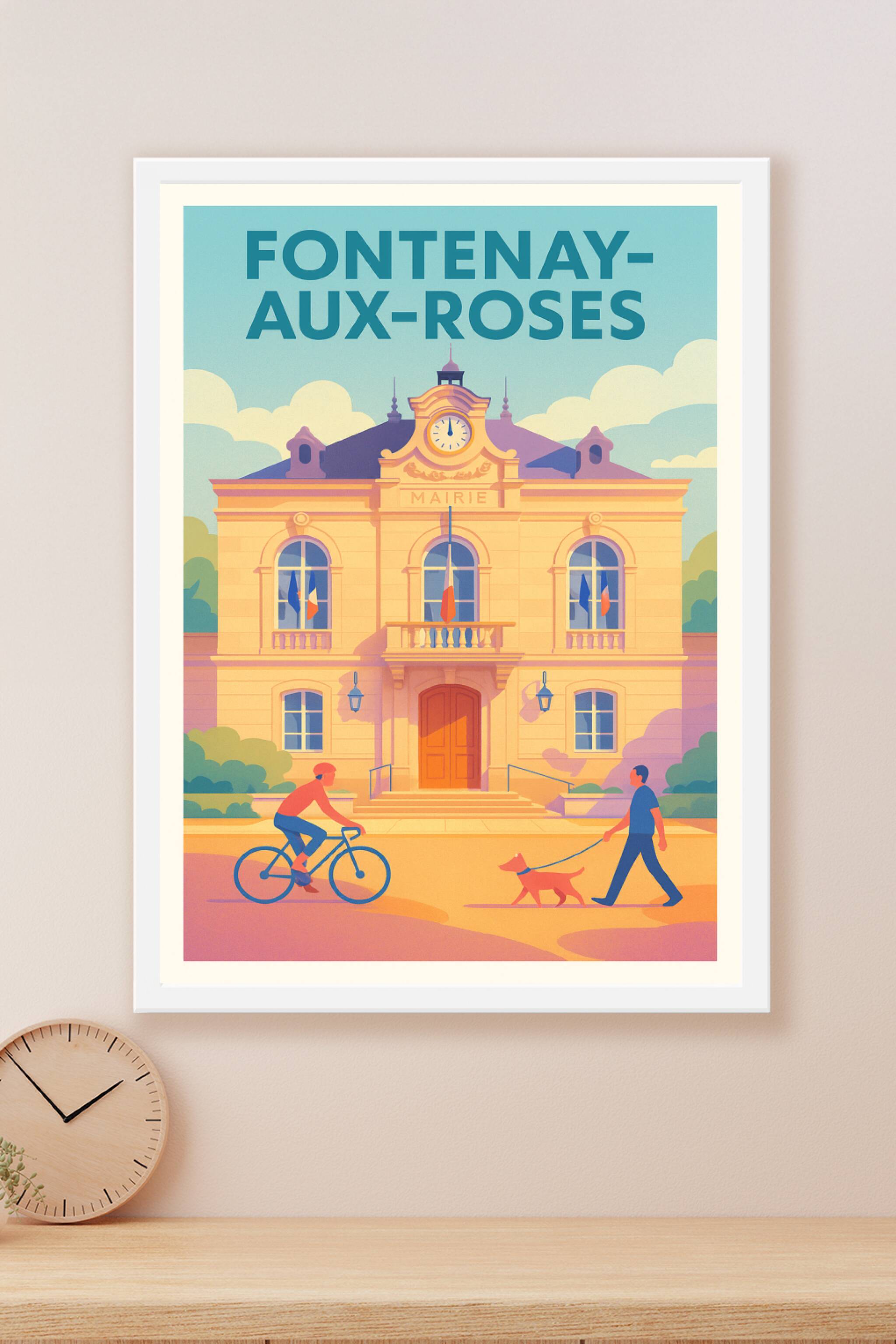 Affiche Fontenay-aux-Roses — Charme et sérénité au cœur de la ville · poster d'art de Fontenay-aux-Roses