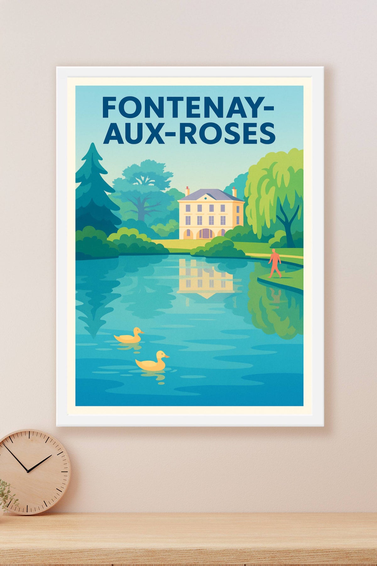 Affiche Fontenay-aux-Roses — Harmonie entre nature et élégance · poster d'art de Fontenay-aux-Roses
