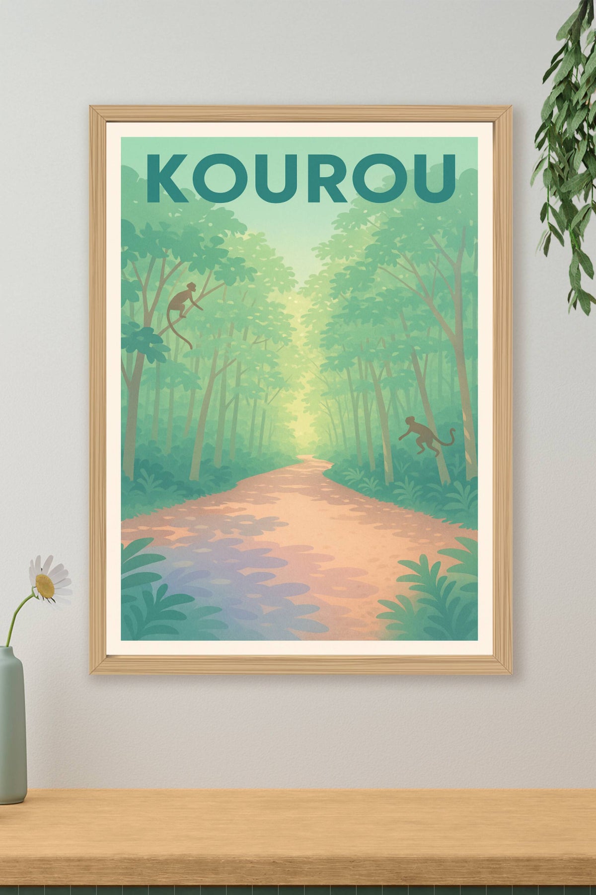 Affiche Kourou — Le charme naturel de la Guyane · poster d'art de Kourou
