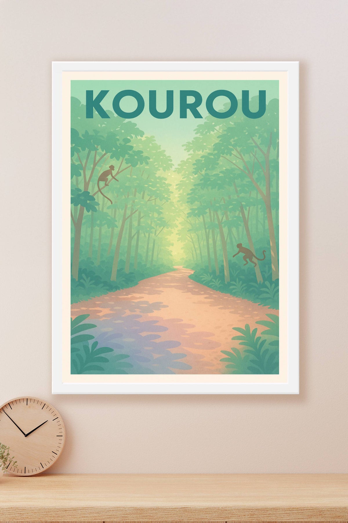 Affiche Kourou — Le charme naturel de la Guyane · poster d'art de Kourou