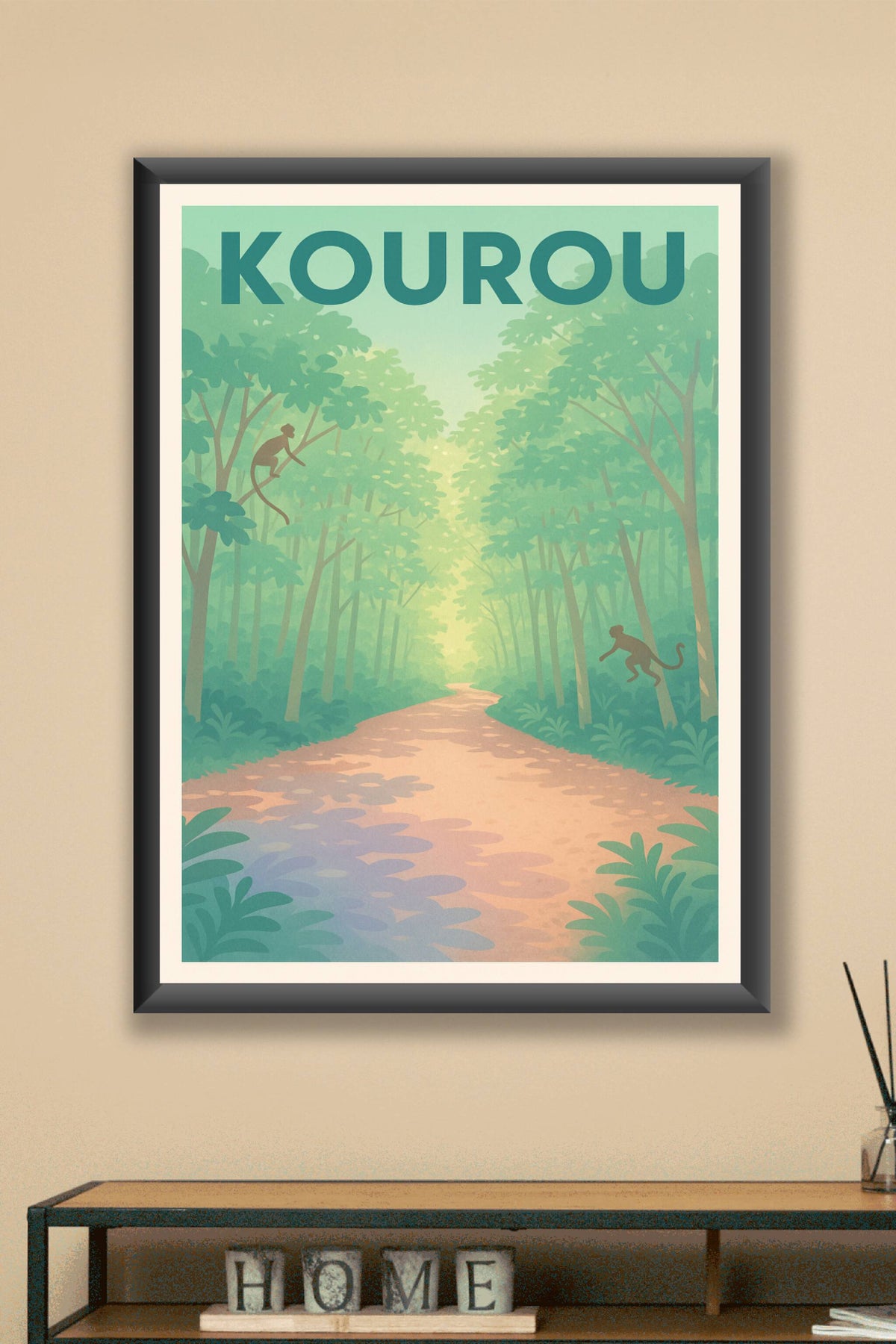 Affiche Kourou — Le charme naturel de la Guyane · poster d'art de Kourou