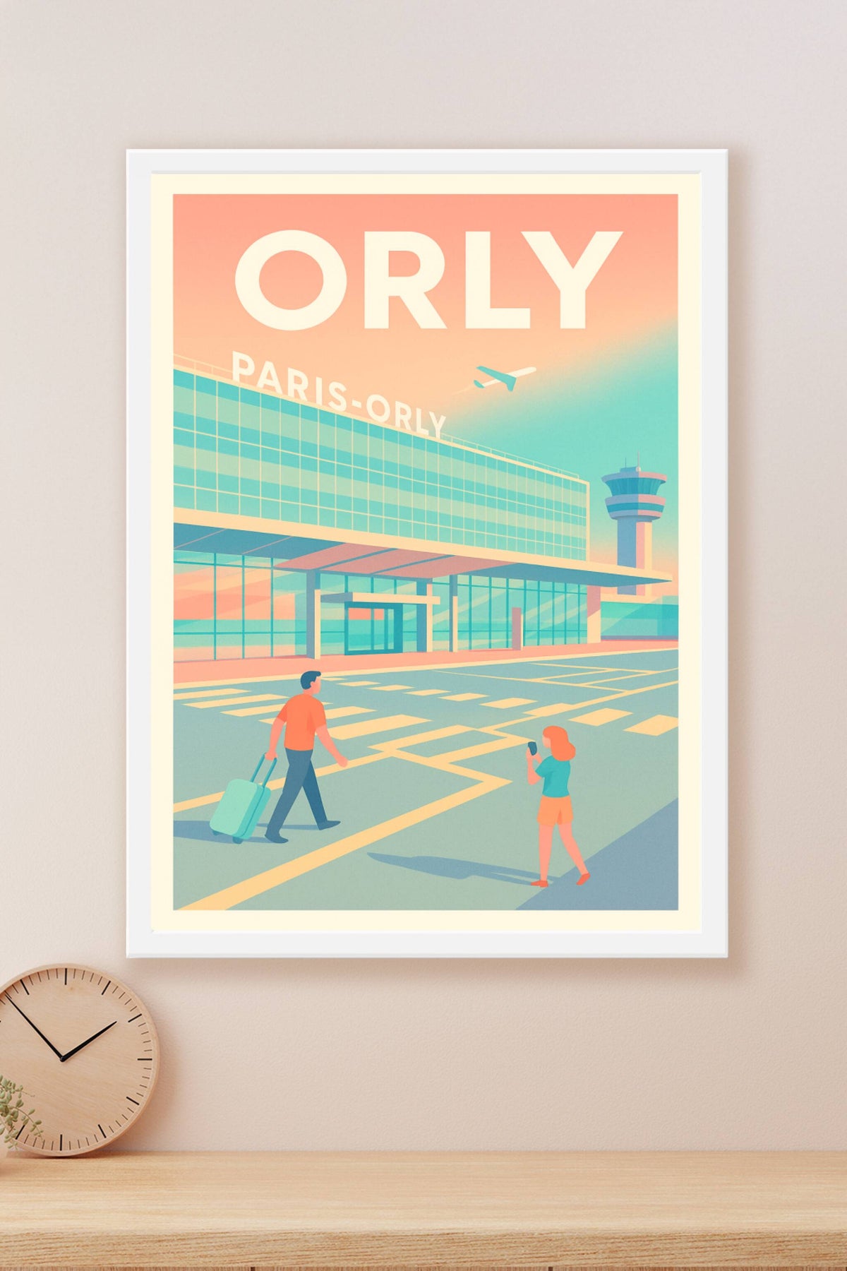 Affiche Orly — L'escale moderne au cœur de la région parisienne · poster d'art de Orly