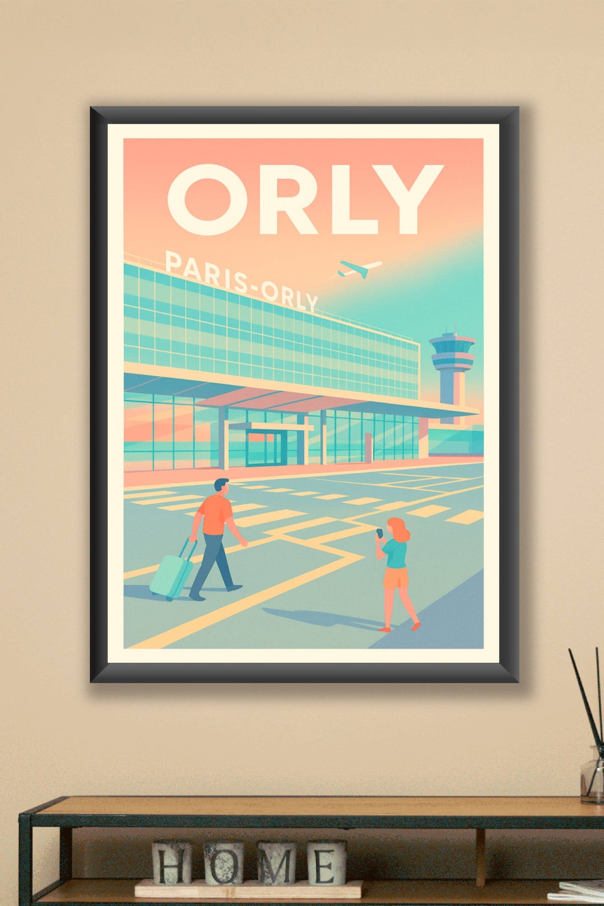 Affiche Orly — L'escale moderne au cœur de la région parisienne · poster d'art de Orly