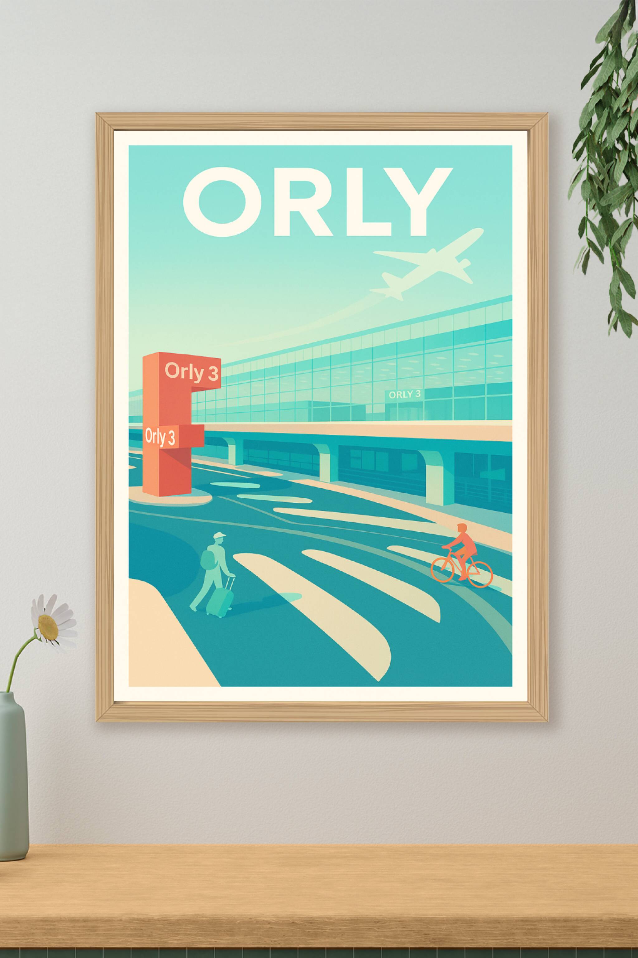 Affiche de Orly - Voyage et modernité au cœur de l'aéroport