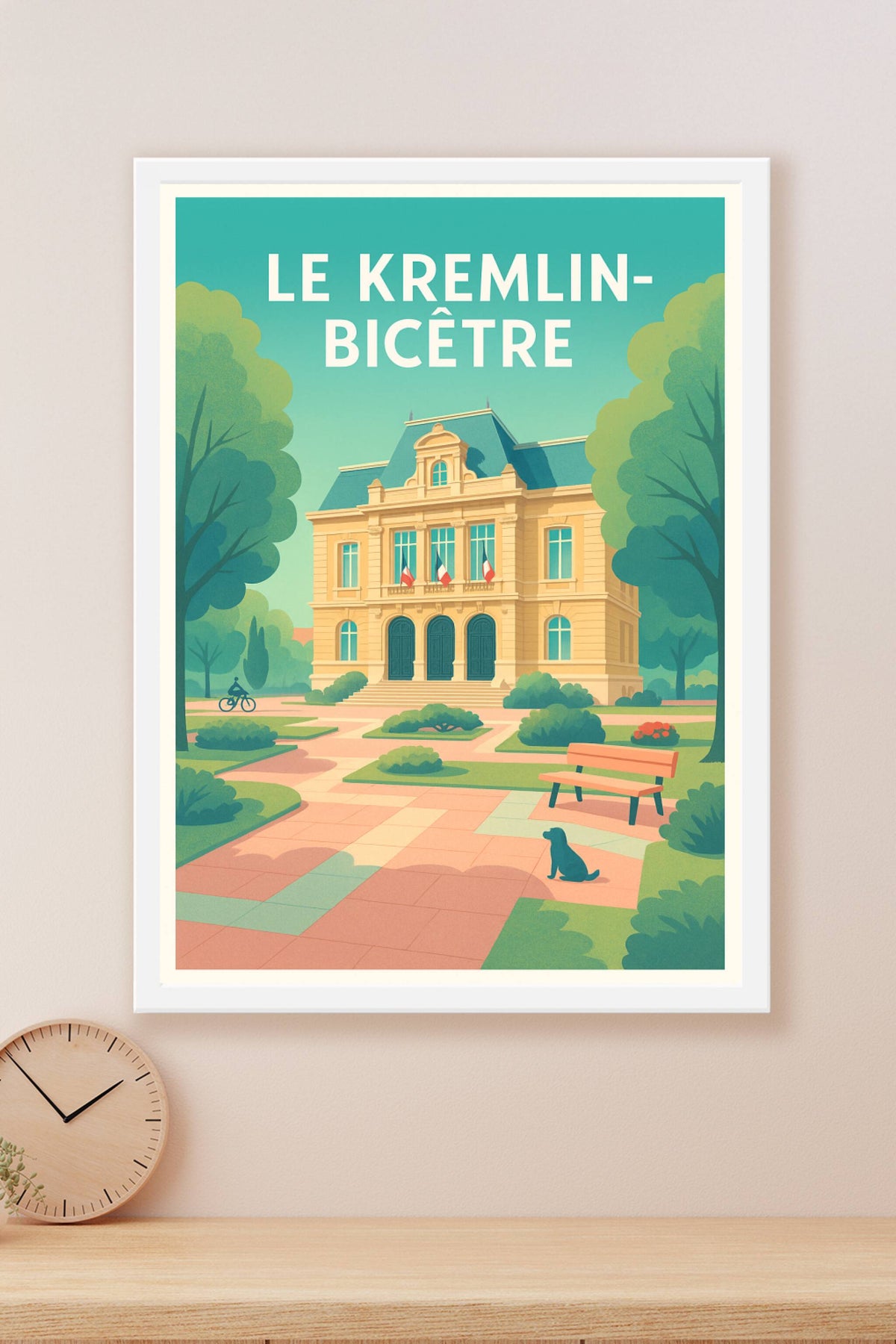 Affiche Le Kremlin-Bicêtre — Élégance et sérénité urbaine · poster d'art de Le Kremlin-Bicêtre