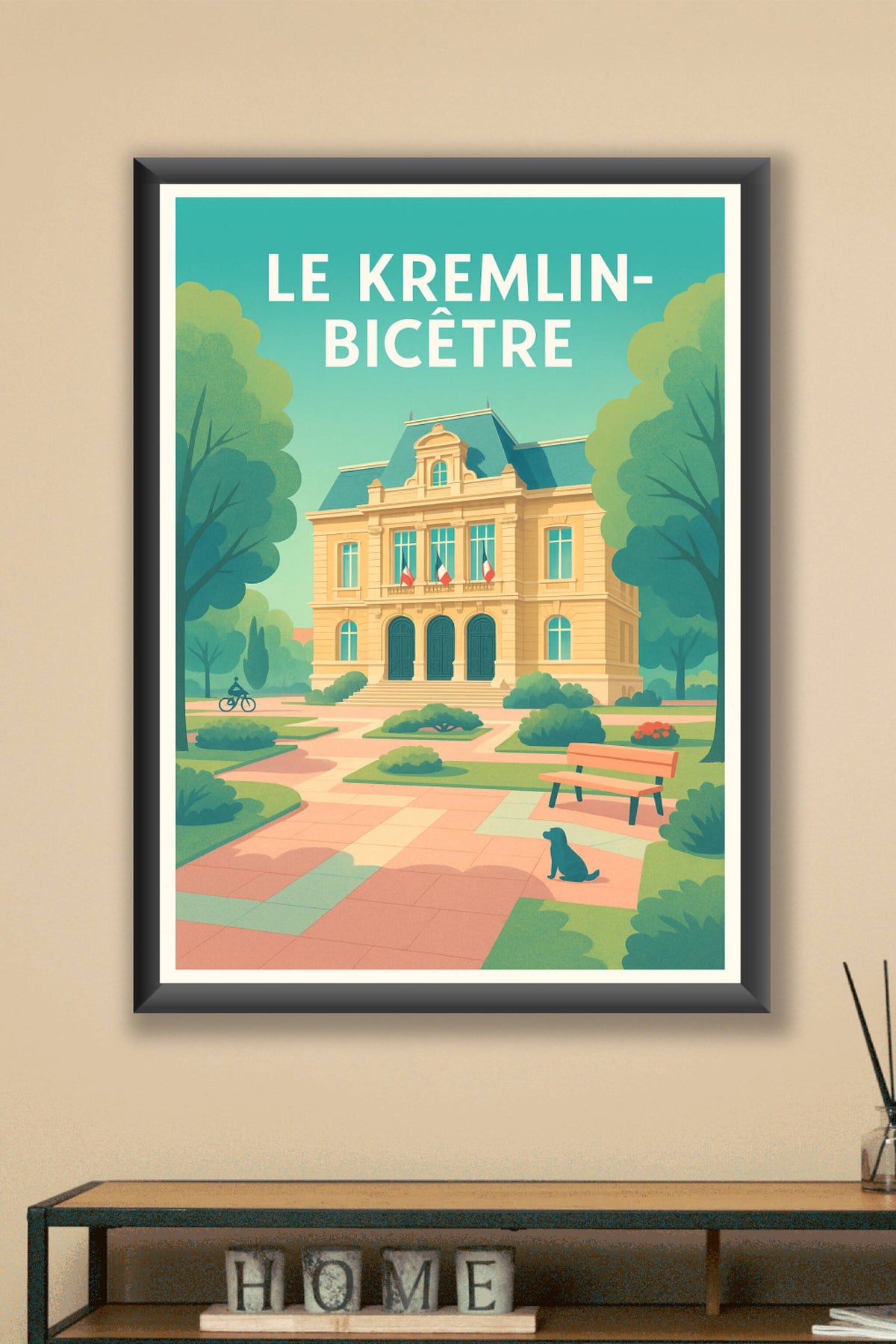 Affiche Le Kremlin-Bicêtre — Élégance et sérénité urbaine · poster d'art de Le Kremlin-Bicêtre