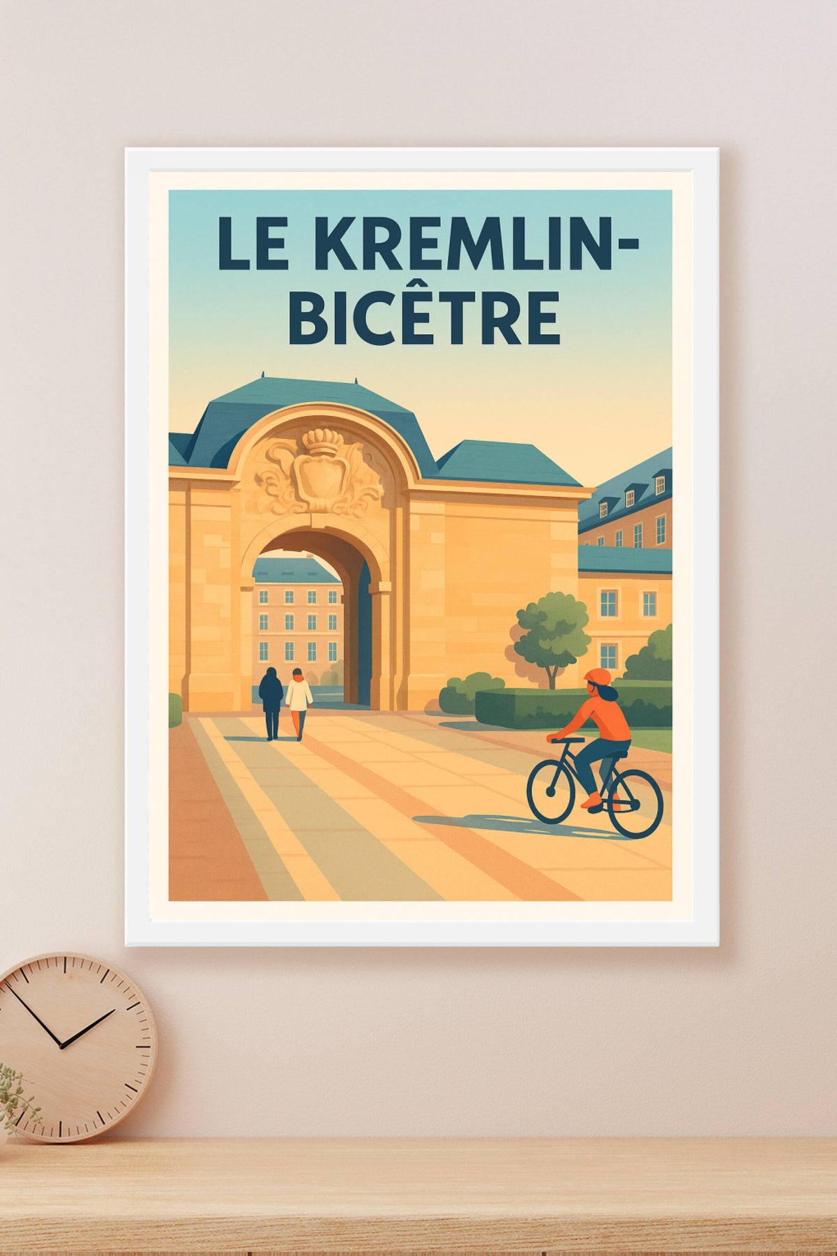 Affiche Le Kremlin-Bicêtre — Charme et sérénité en ville · poster d'art de Le Kremlin-Bicêtre